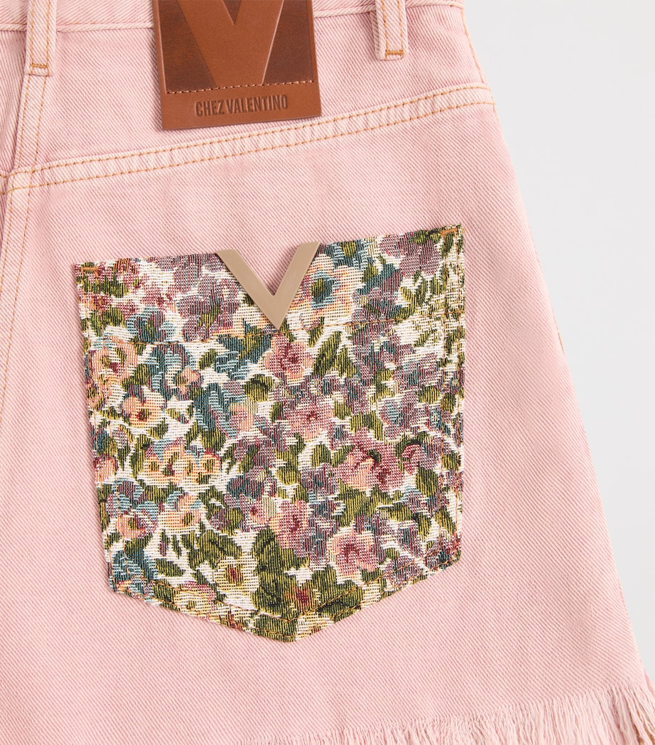 Cotton-Linen Patch Shorts O45 Image 6