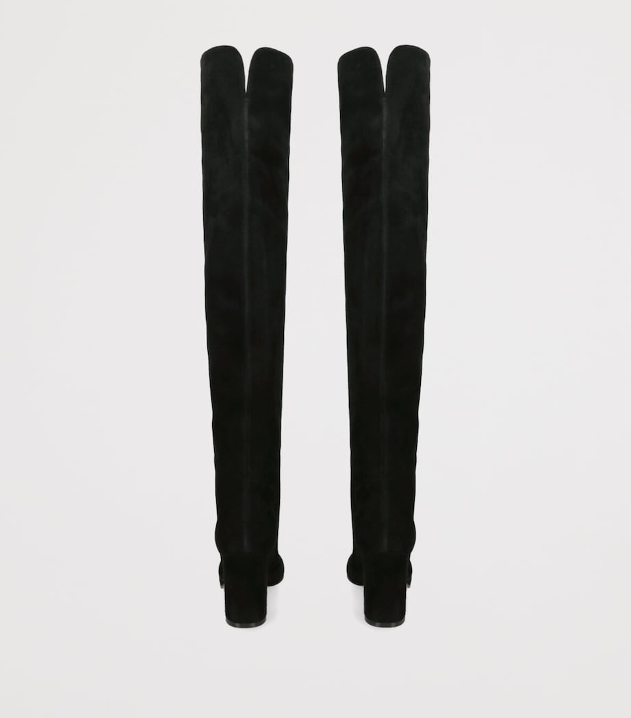 Suede Glen Over-The-Knee Boots 85 BLACK Image 2