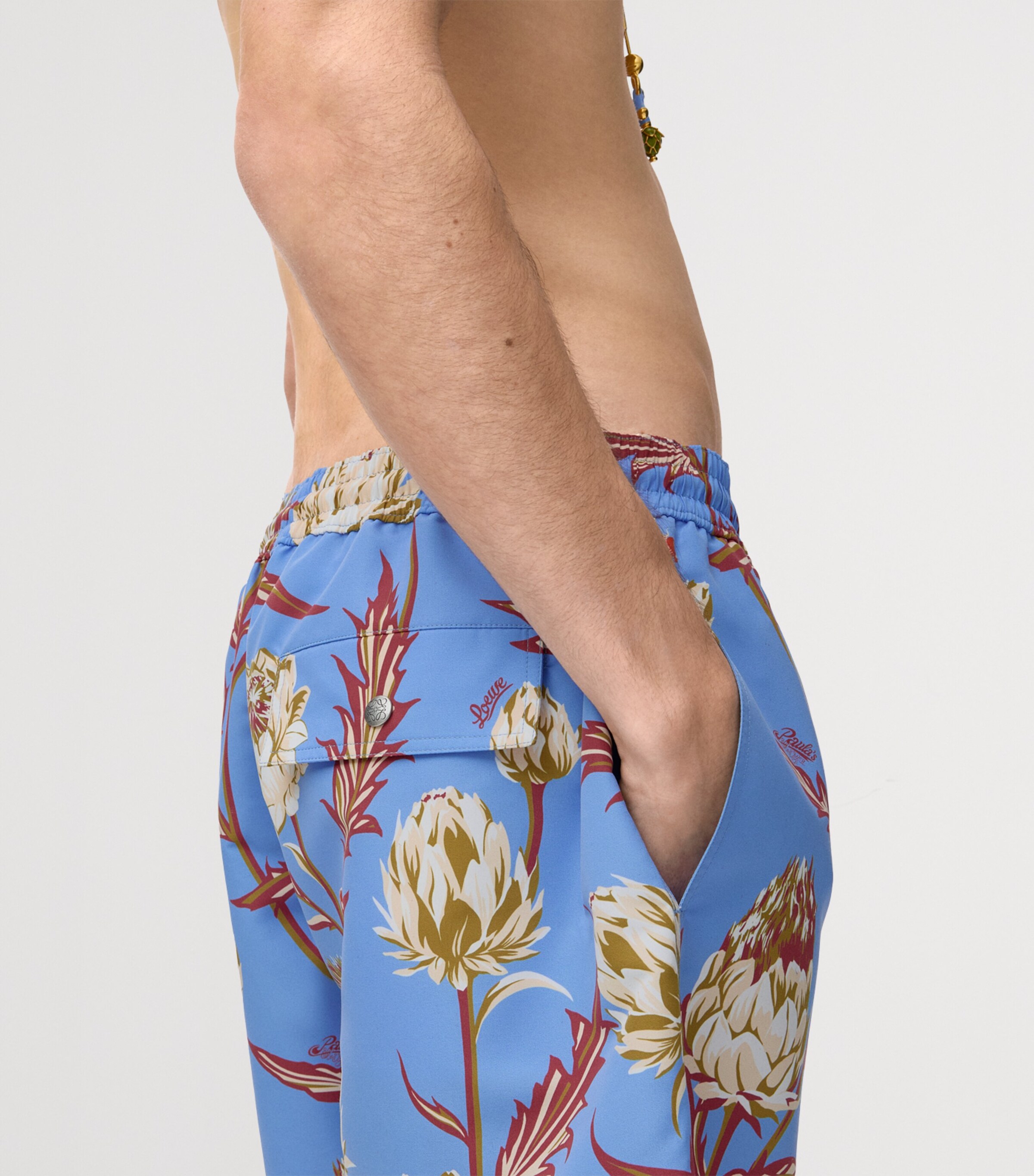 LOEWE Mens x Paula’s Ibiza Artichoke Swim Shorts Blue/multicolor Image 6