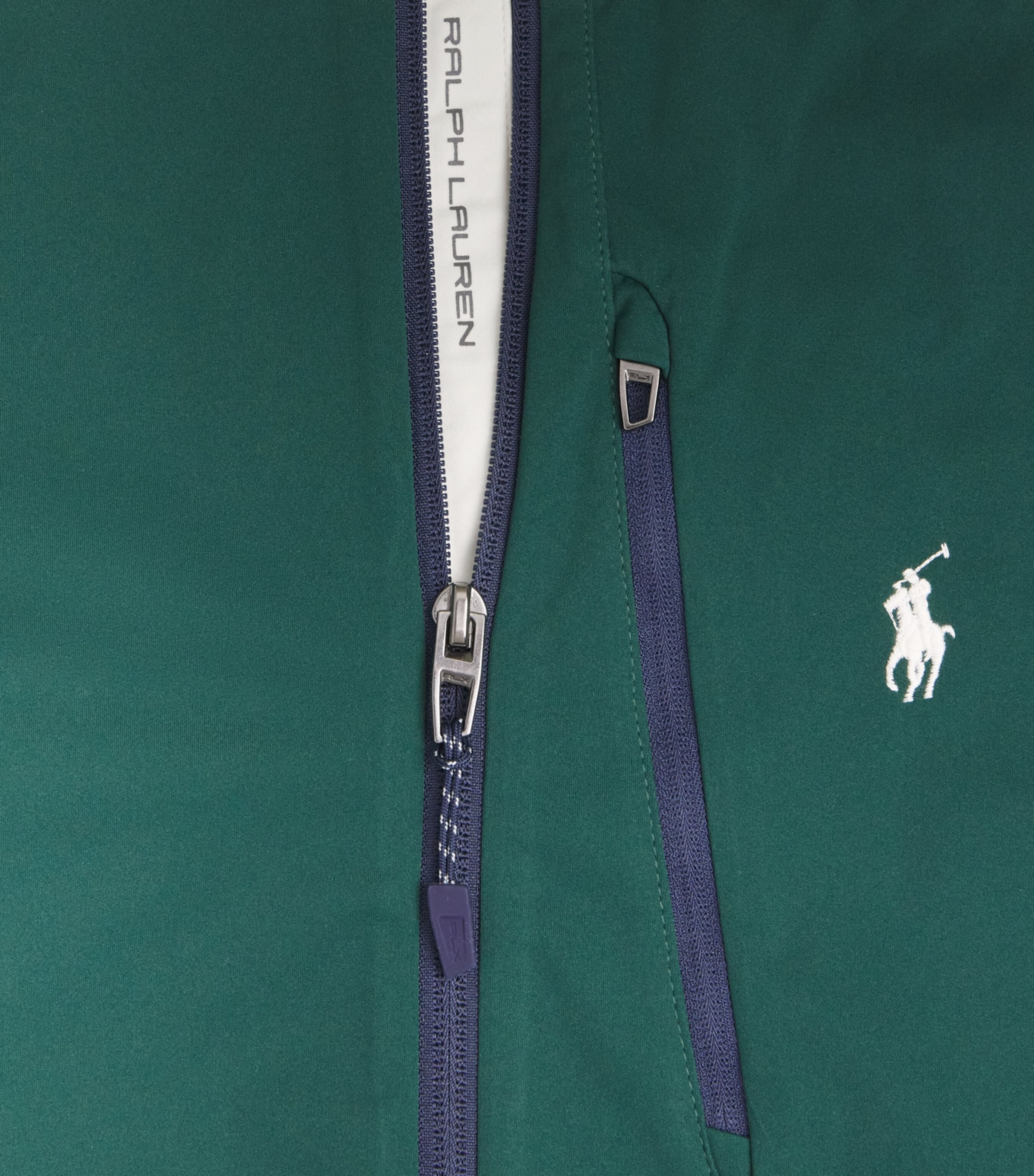 RLX Ralph Lauren Mens Colour-Block Packable Jacket Moss Agate/stn Pbble Image 6