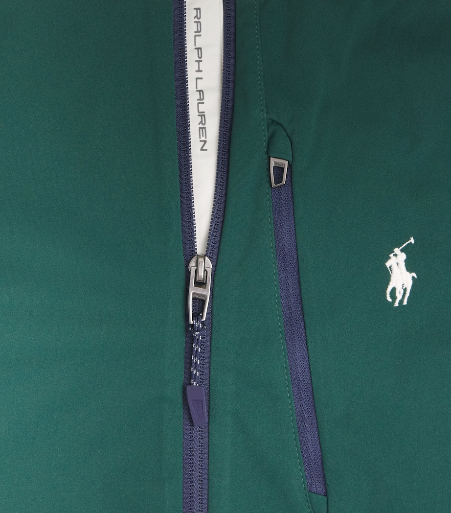 RLX Ralph Lauren Mens Colour-Block Packable Jacket Moss Agate/stn Pbble Image 6