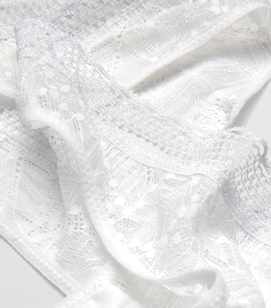 Lace Comète Tanga Thong 011 BLANC Image 4