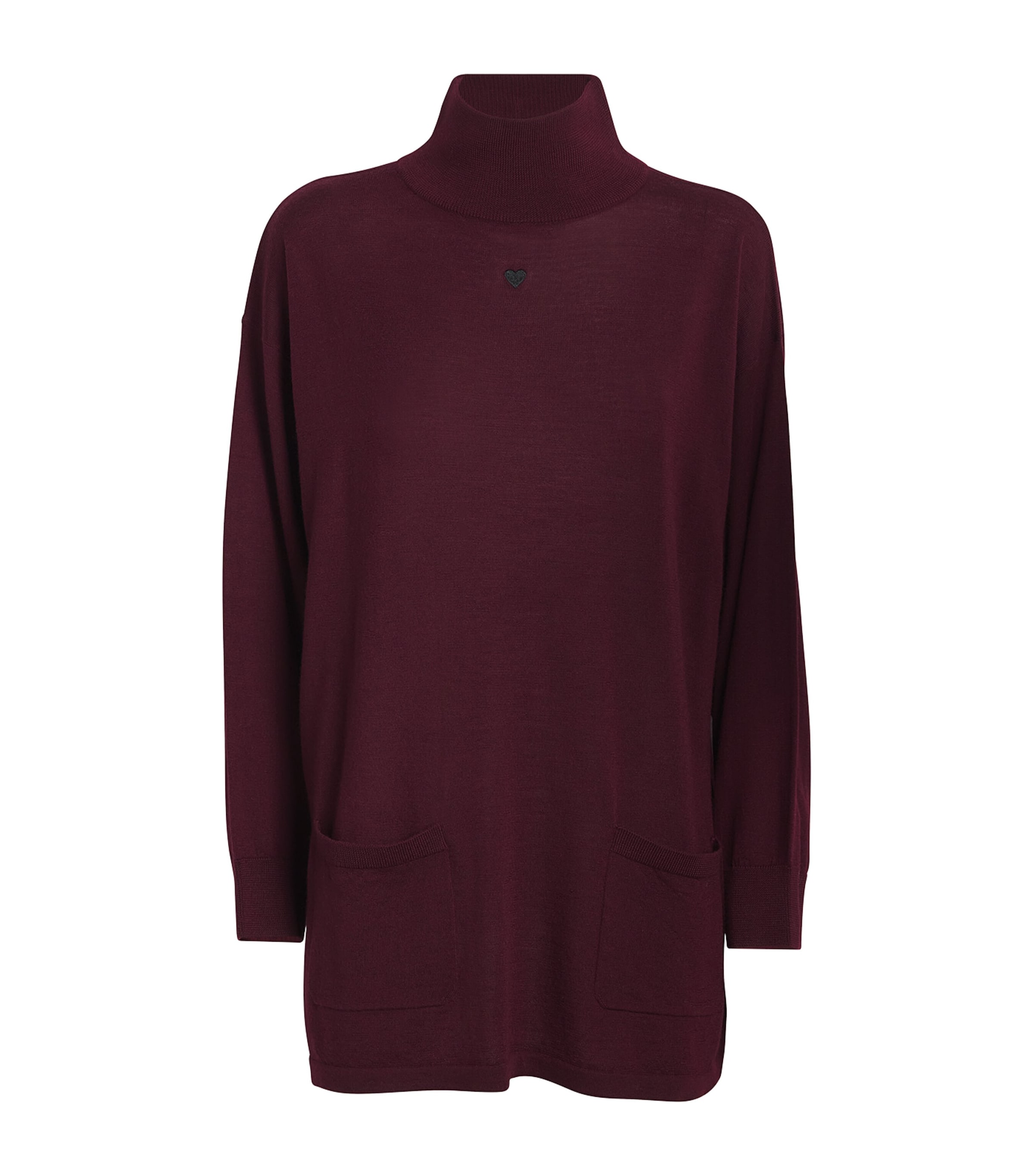 Shop Max & Co Merino Wool Rollneck Sweater In Red