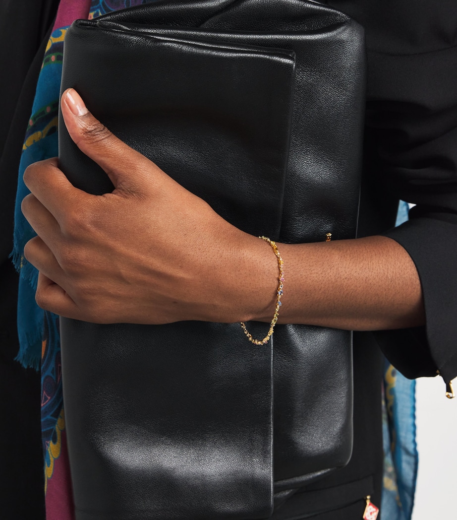 Yellow Gold, White Diamond and Pastel Sapphire La Fantaisie Bracelet 18K YG/PS Image 5