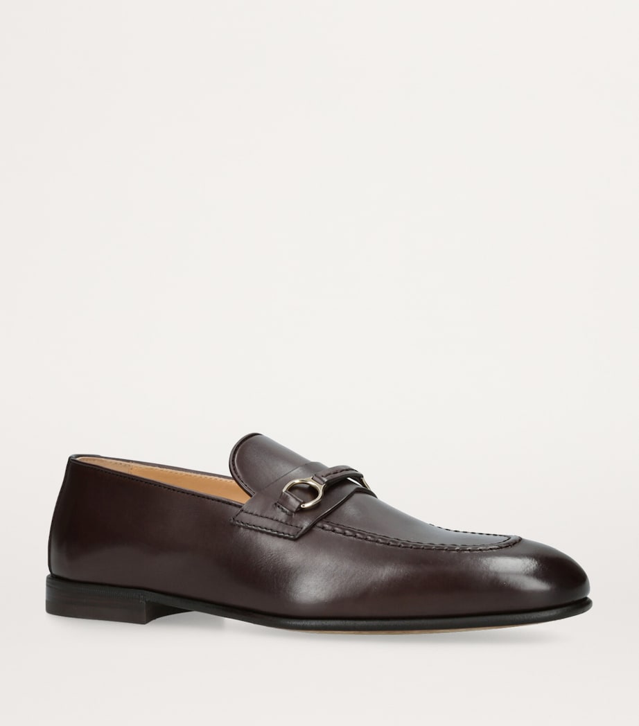 Leather Buckle Loafers DARK BROWN Image 3