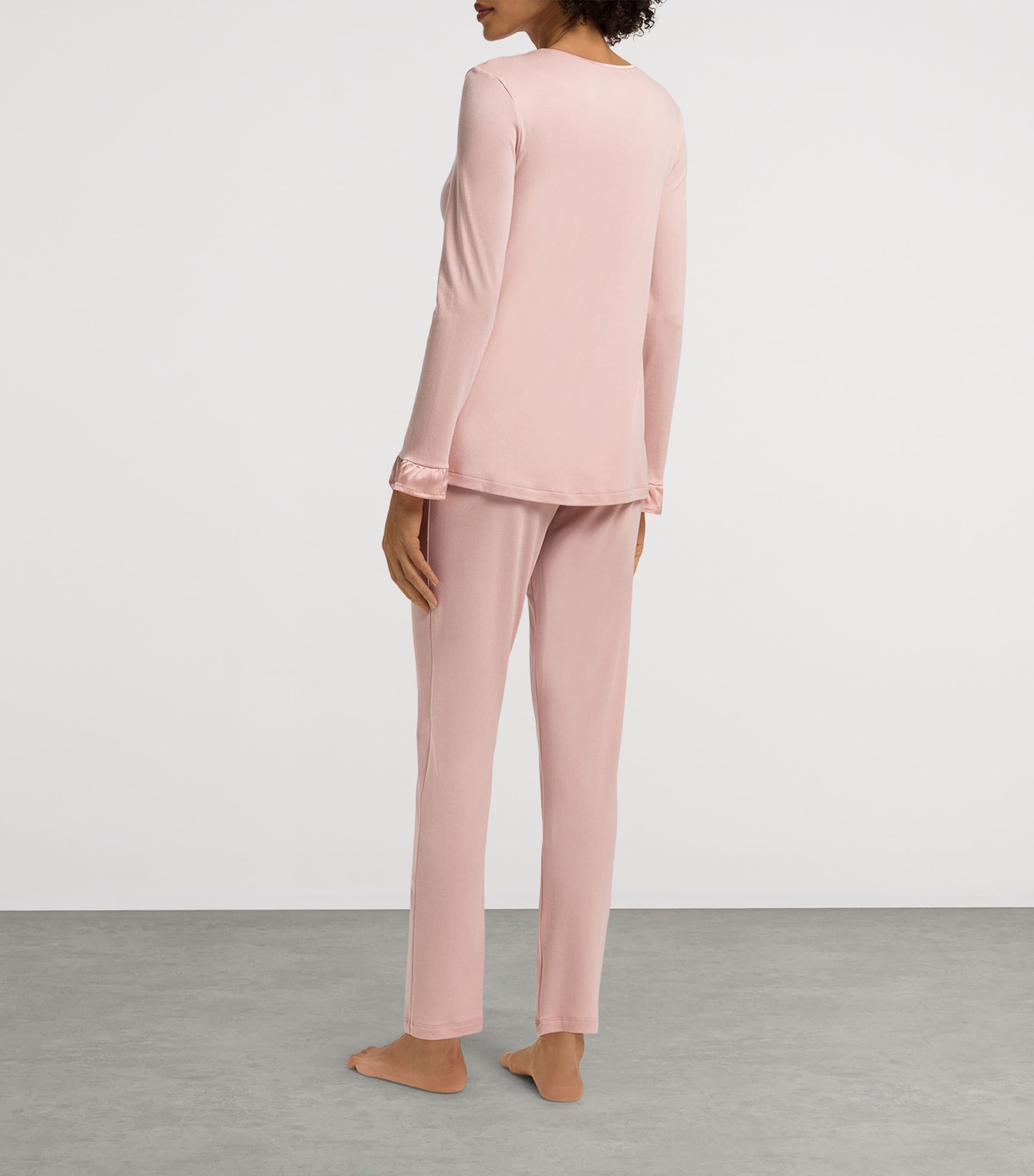 Cotton-Blend Claire Pyjama Set PINK/ROSE Image 4