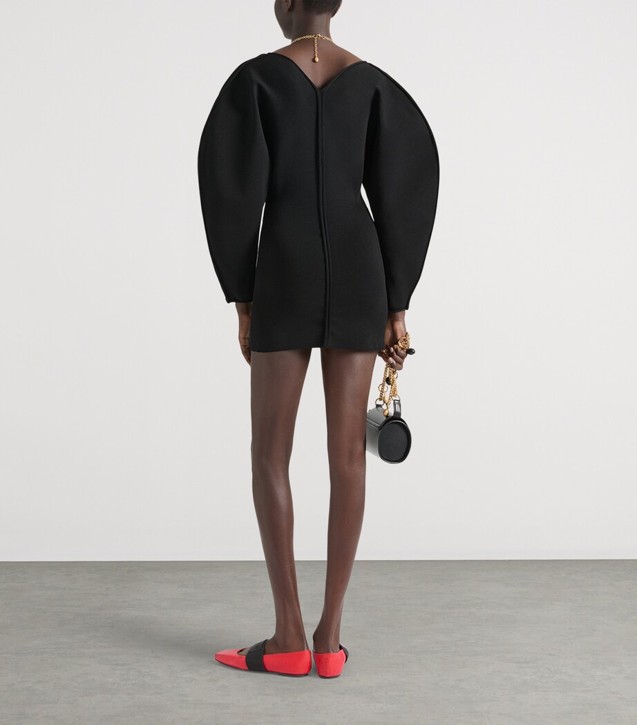Givenchy Womens Cocoon Mini Dress Black Image 3