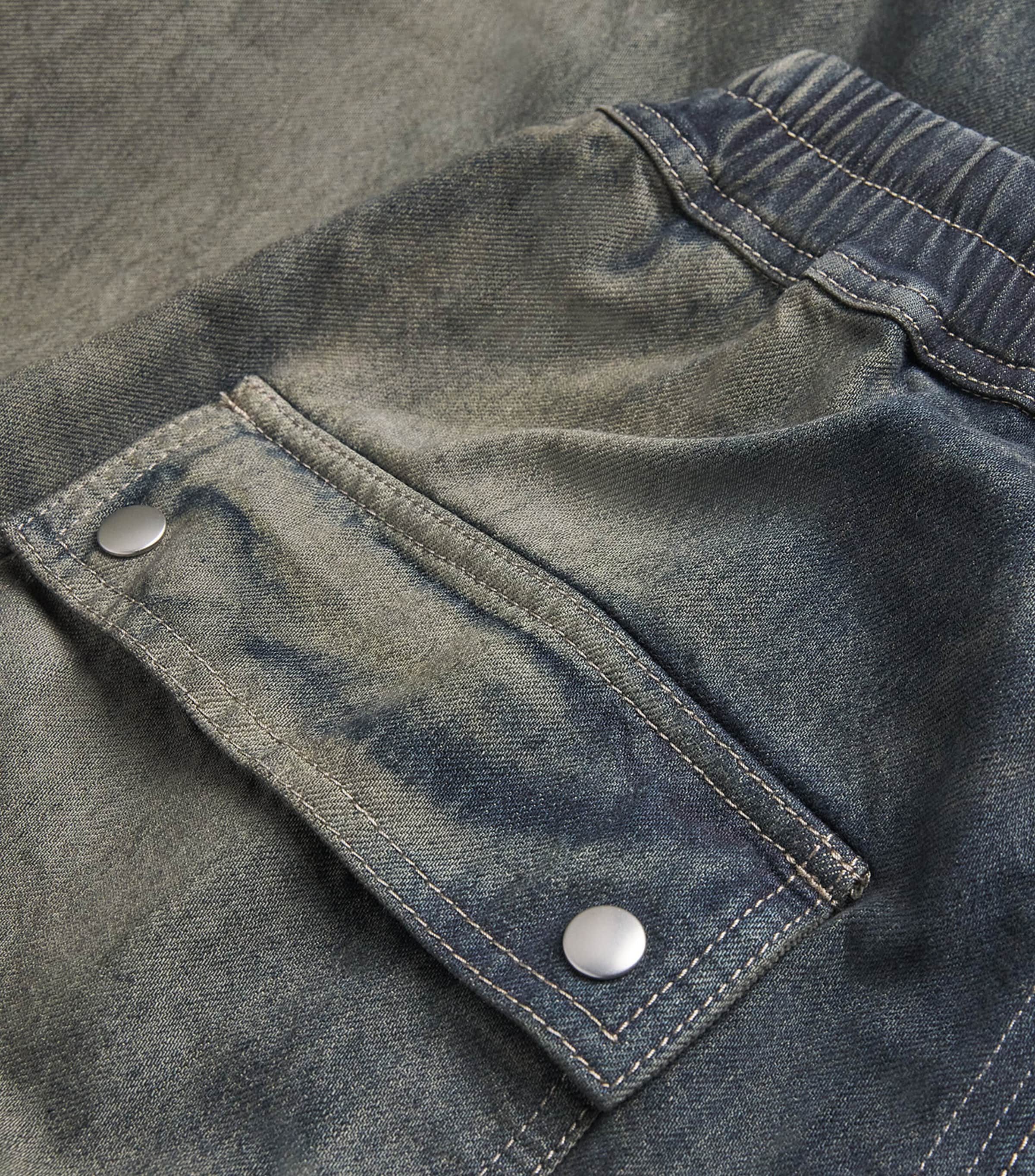 Cotton Bela Wide-Leg Trousers DARKDUST DEGRADE Image 5