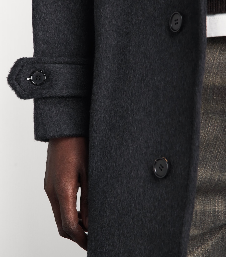 NN.07 Mens Wool-Blend Gibson Coat Dark Grey Image 6