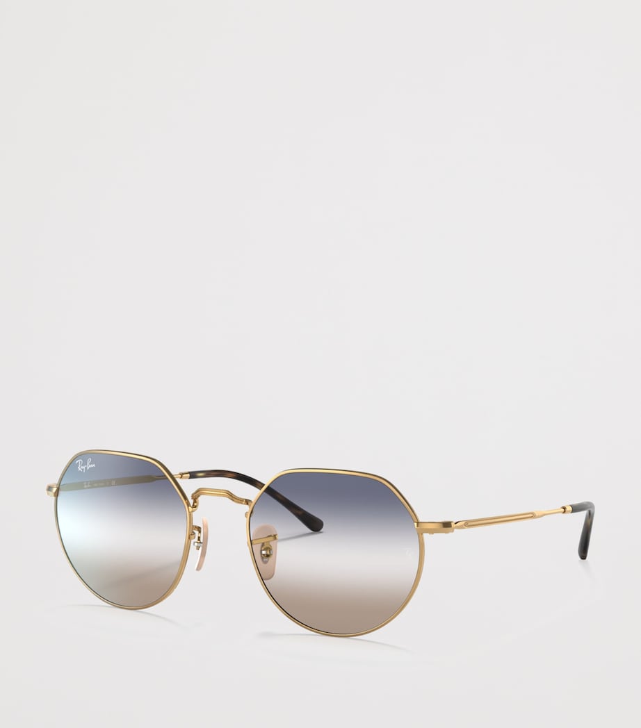 Ray-Ban Metal Jack Round Sunglasses Gold Image 2