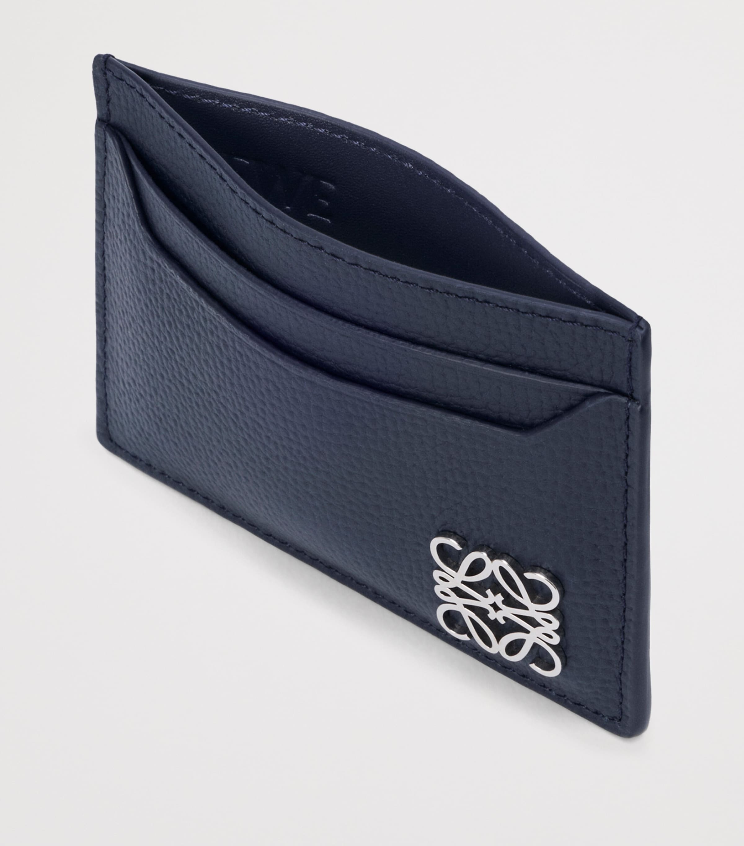 LOEWE Leather Anagram Card Holder Deep Navy Image 2