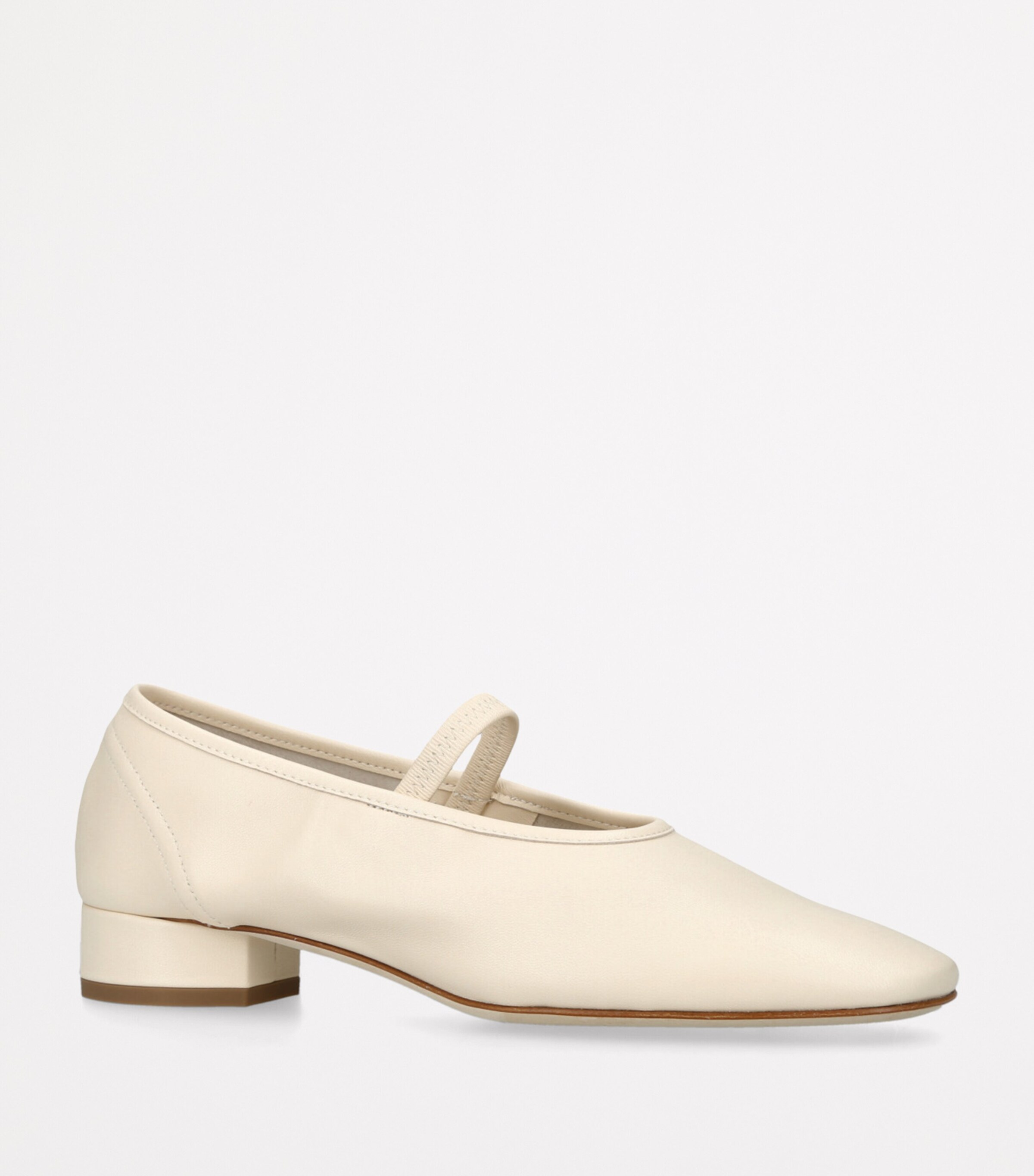 aeyde Leather Pippa Ballet Flats 25 Cream Image 3