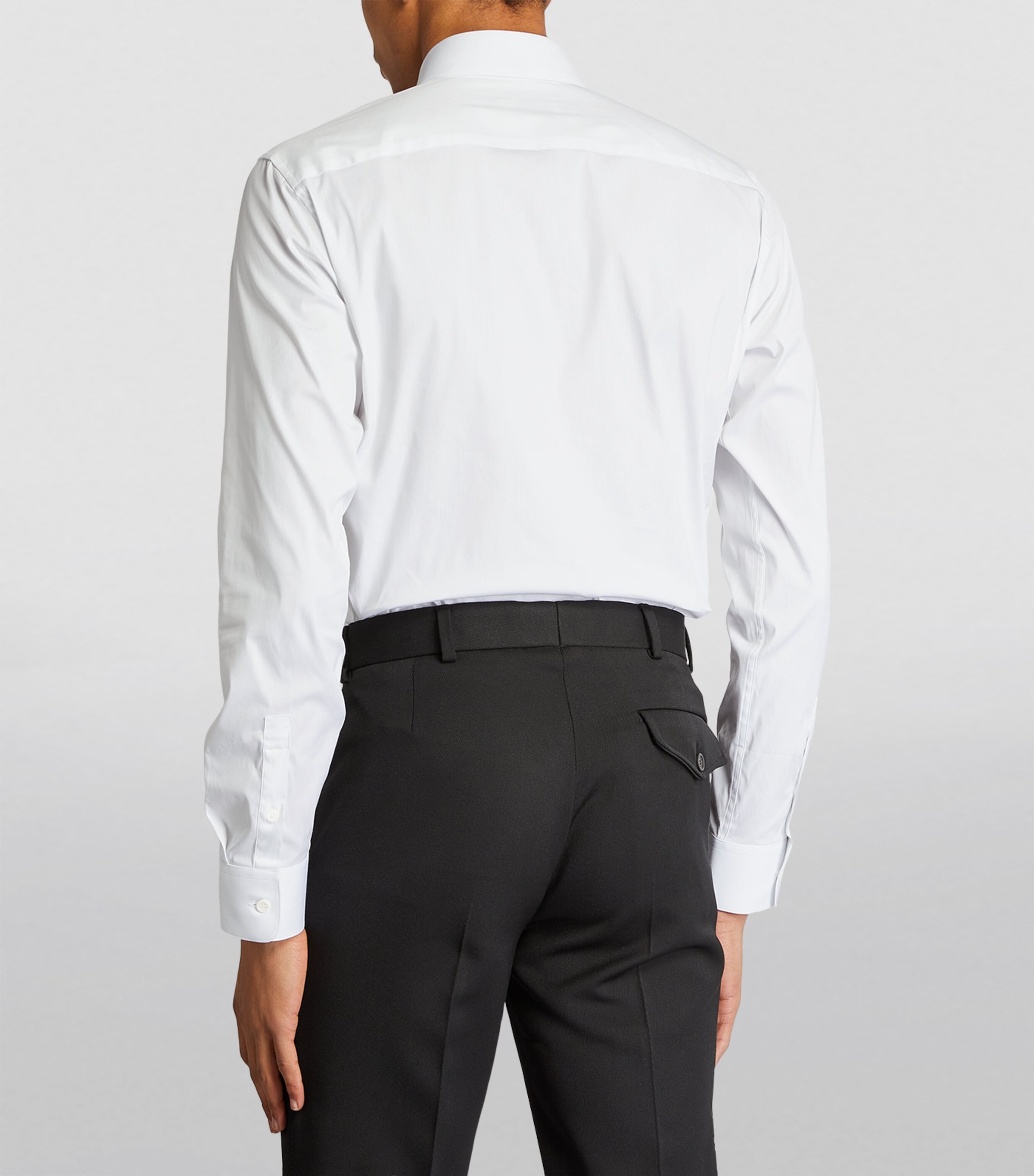 Cotton Oxford Shirt WHITE Image 4