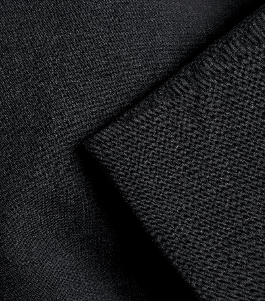 St. Agni Womens Wool-Blend Pillow Wrap Jacket Dark Graphite Image 6