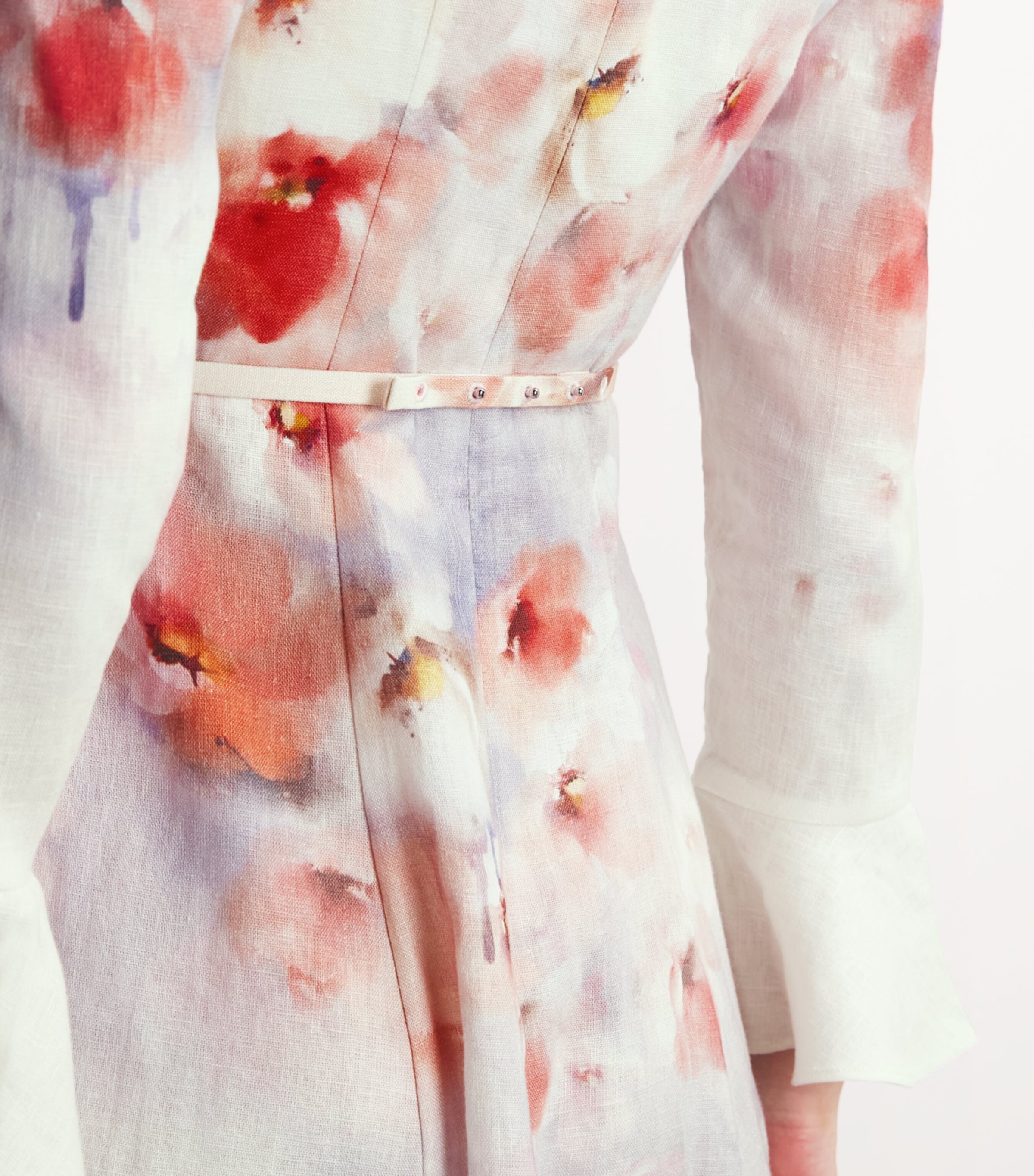 ワンピース ZIMMERMANN CRUSH LINEN MIDI DRESS ZIMMERMANN Crush embellished linen and silk-blend midi dress