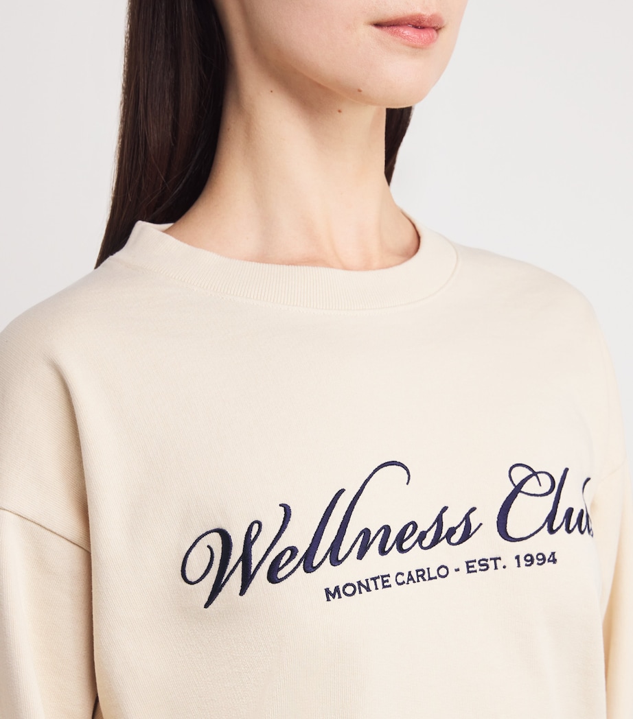 Cotton Wellness Club Sweatshirt CREAM Image 6