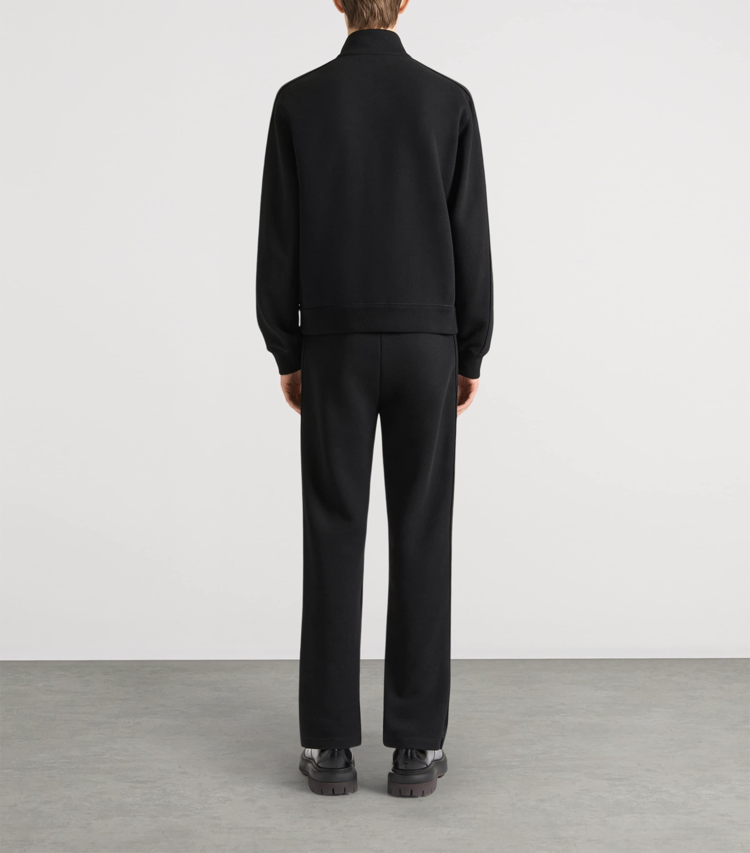 Givenchy Mens Jersey Funnel-Neck Bomber Jacket Image 3