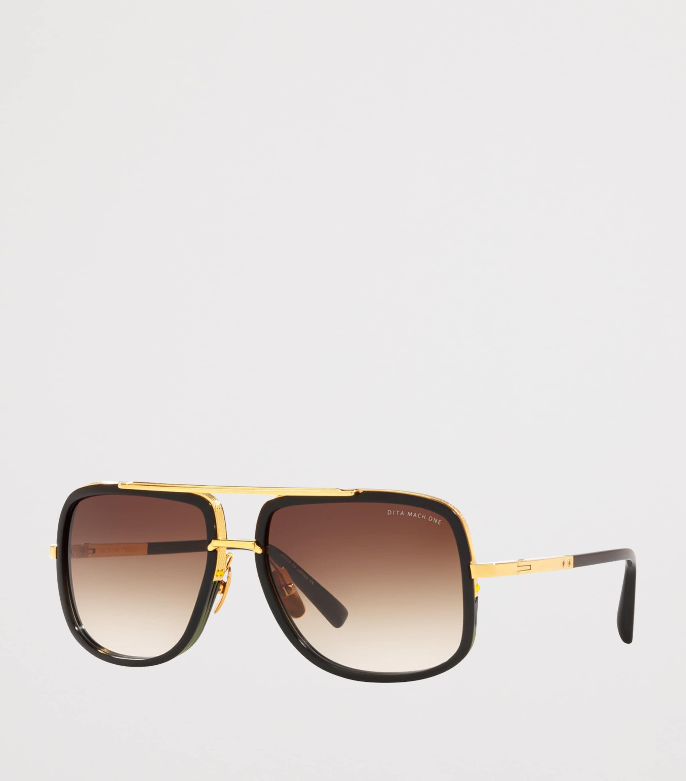 DITA Mach One Square Sunglasses Gold Image 2
