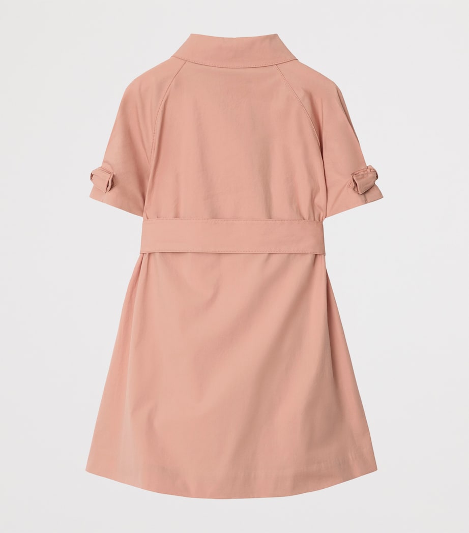 Stretch-Cotton Trench Dress (3-12 Years) SLIPPER Image 2