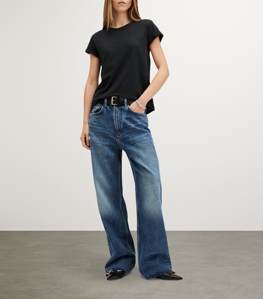 Organic Cotton Anna T-Shirt BLACK Image 3