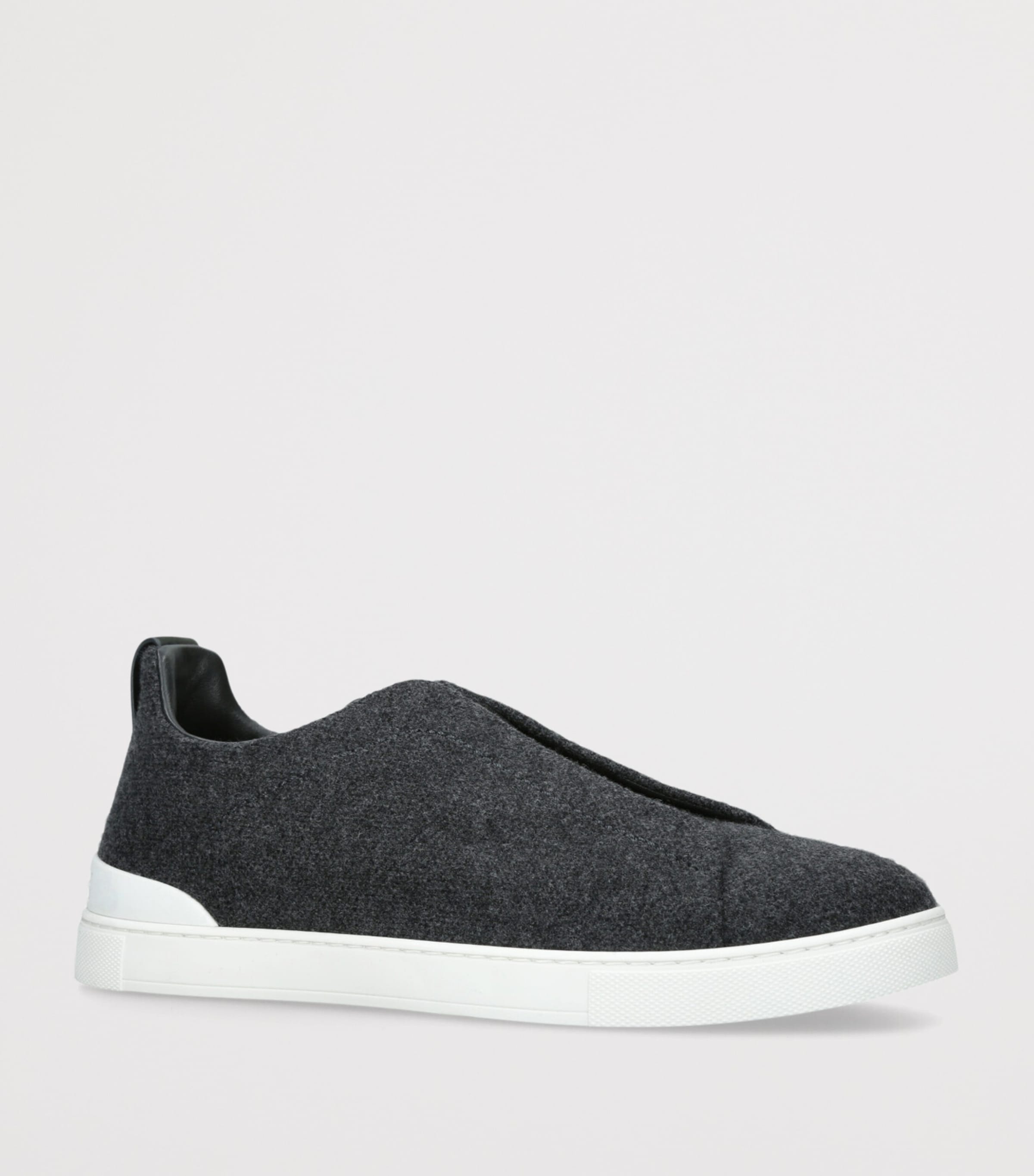 Oasi Cashmere Triple Stitch Sneakers GREY/DARK Image 3
