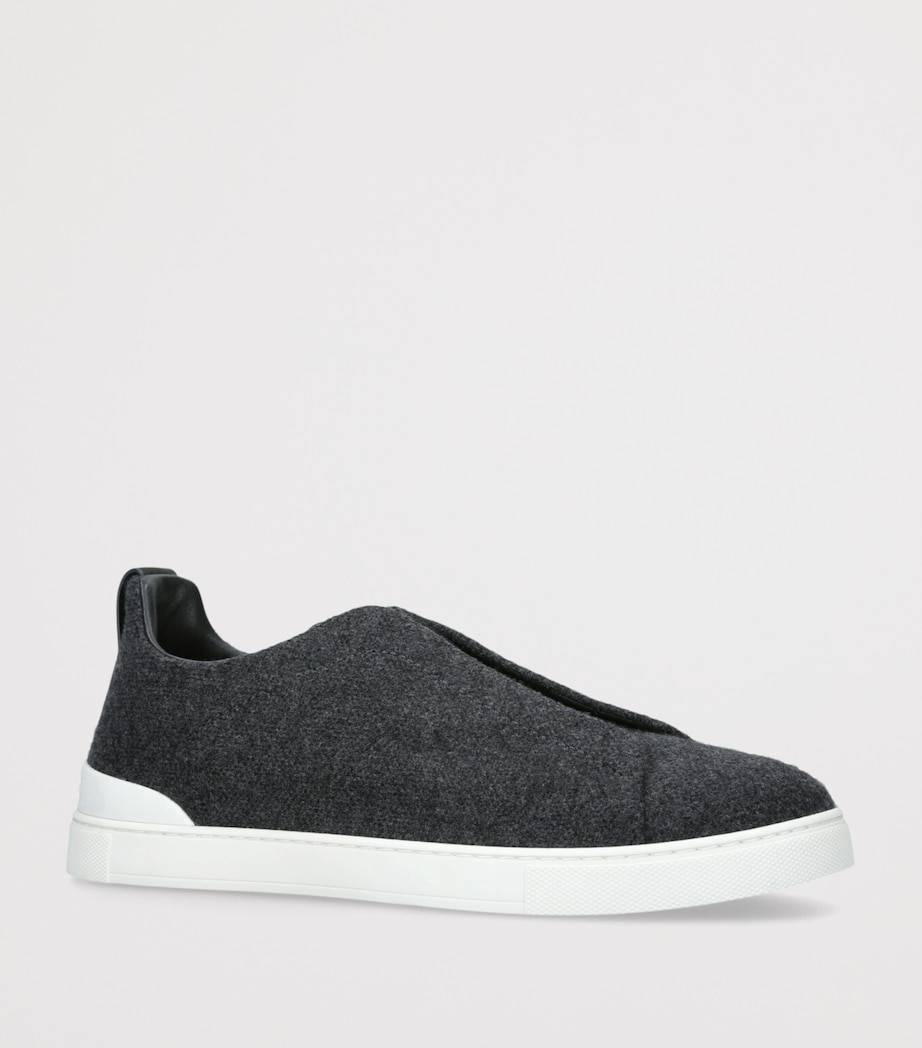 Oasi Cashmere Triple Stitch Sneakers GREY/DARK Image 3