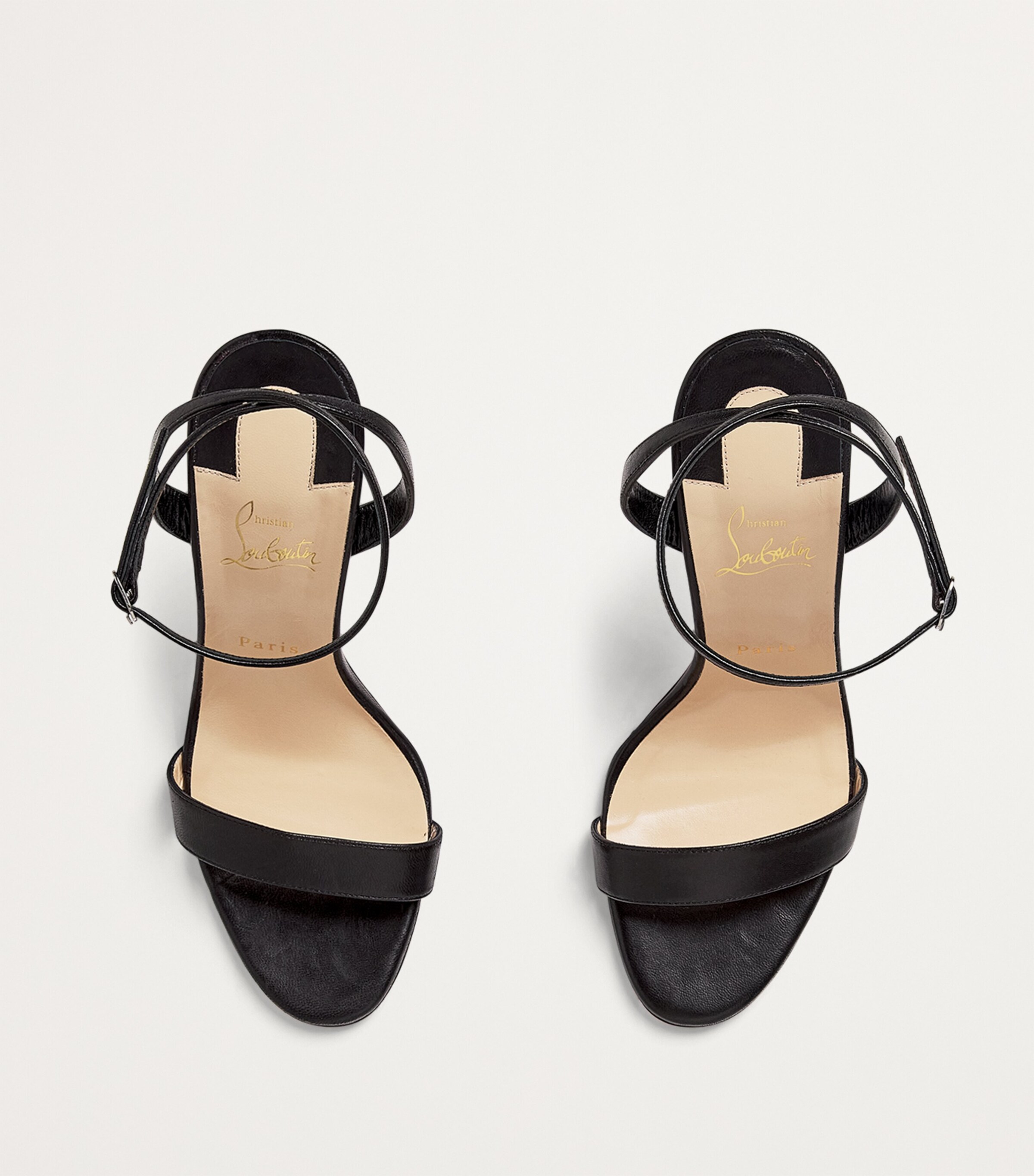 Loubigirl Nappa Leather Heeled Sandals 100 BK01 Image 3