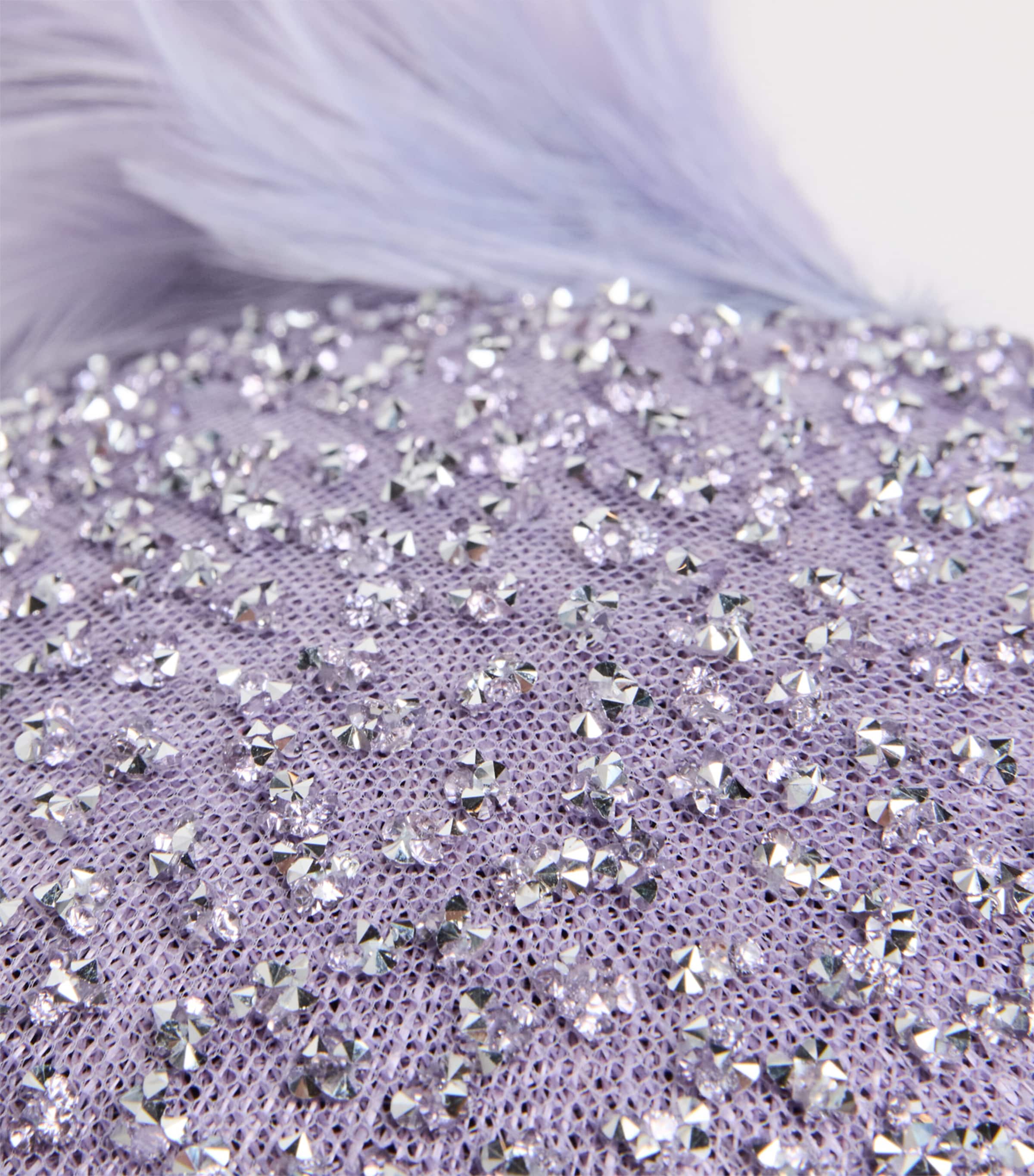 Embellished Bellini Fascinator LILAC / SILVER Image 5