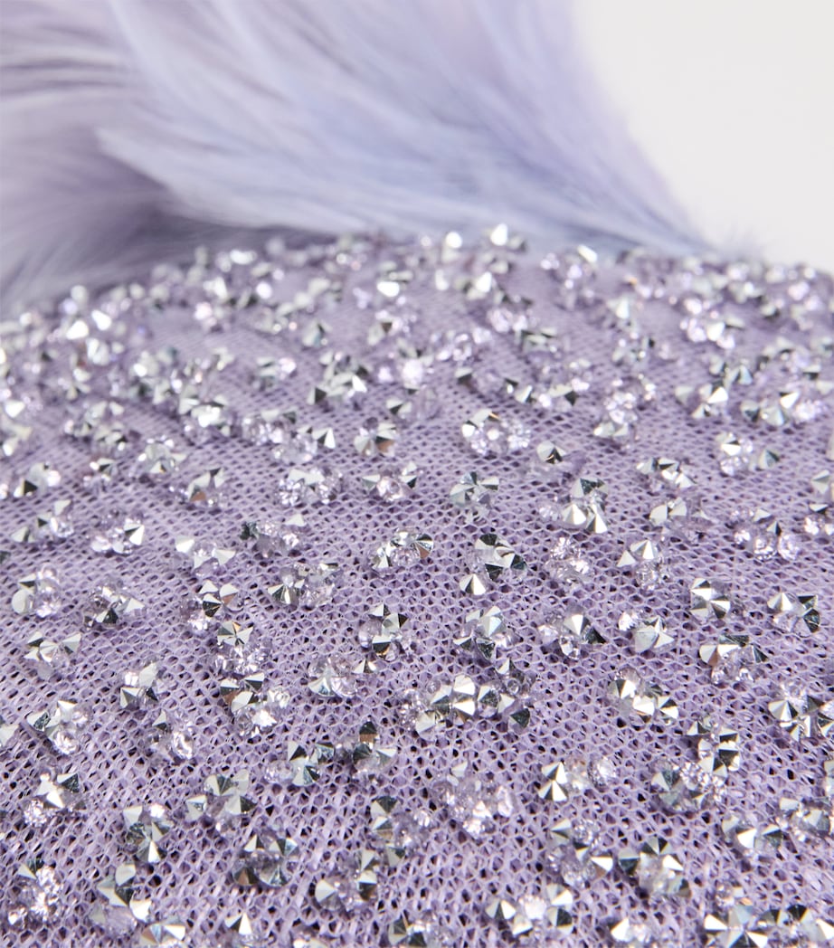 Embellished Bellini Fascinator LILAC / SILVER Image 5