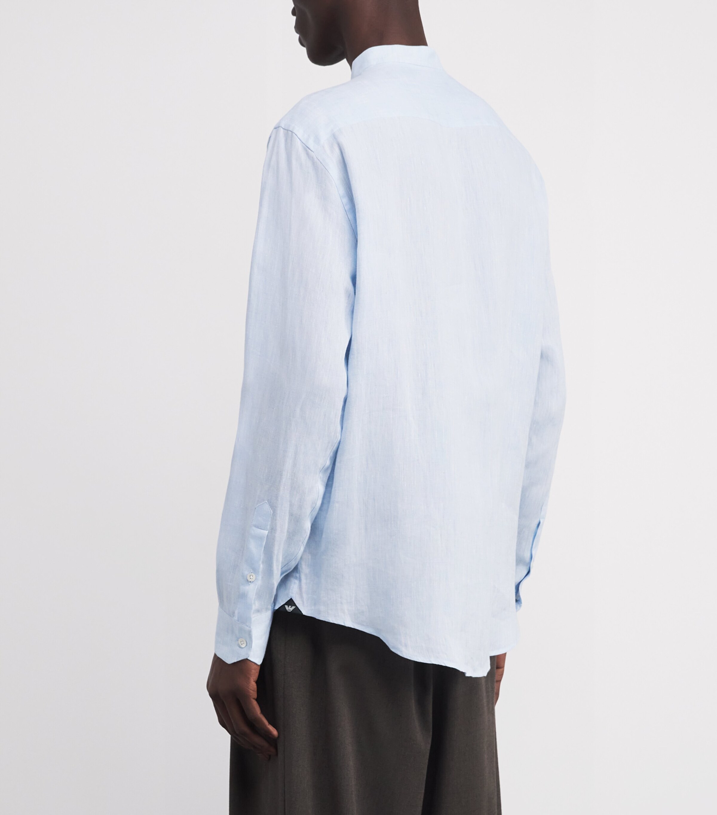 Linen Guru-Collar Shirt 700 Image 4
