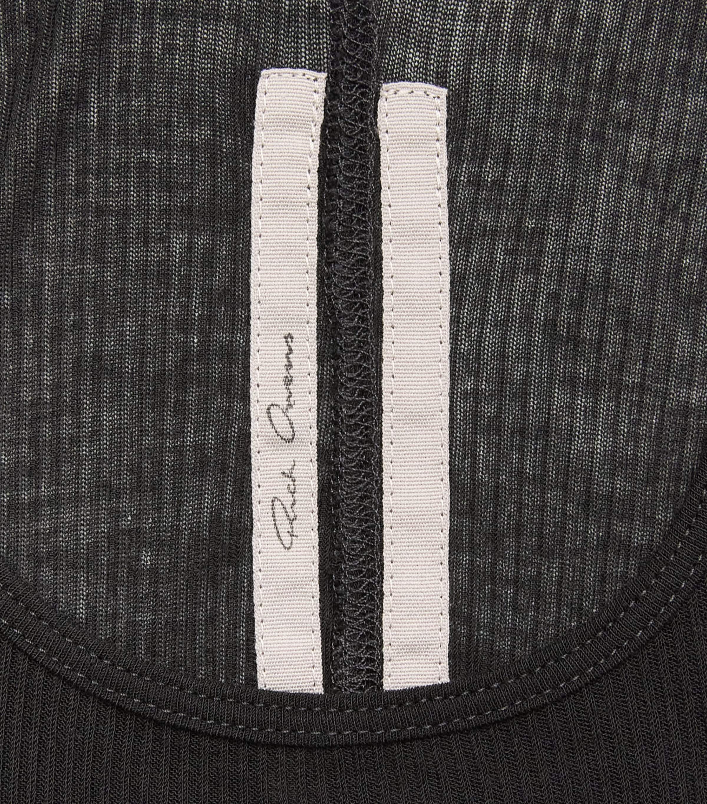 Rick Owens Mens Basic Ribbed Tank Top Black Image 6
