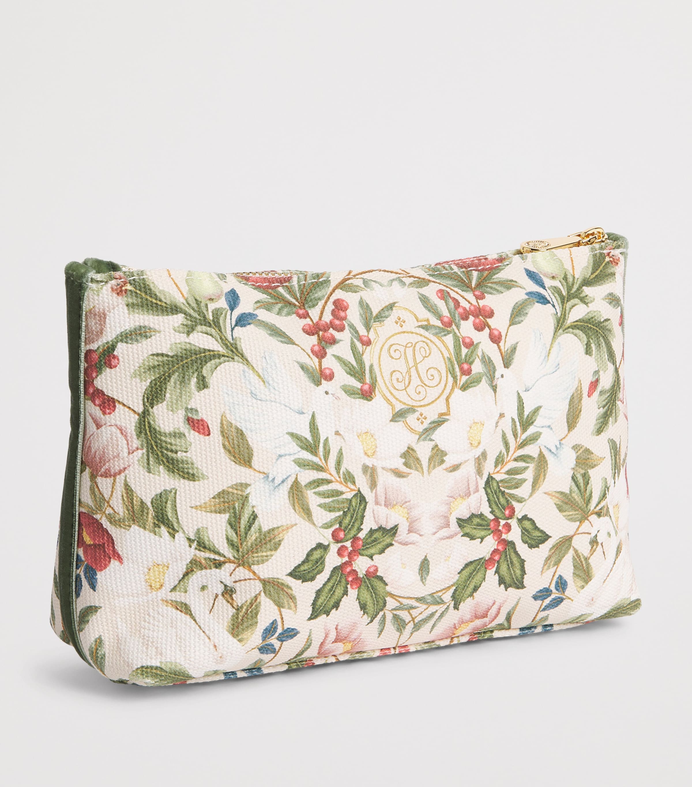 Harrods Small Partridge Cosmetic Bag Neutral Image 2