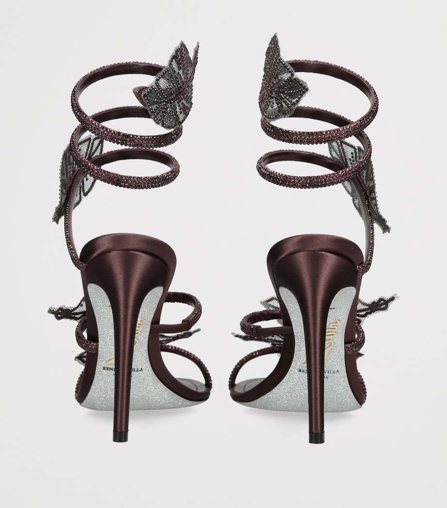 René Caovilla Embellished Cleo Sandals 105 Wine Image 2