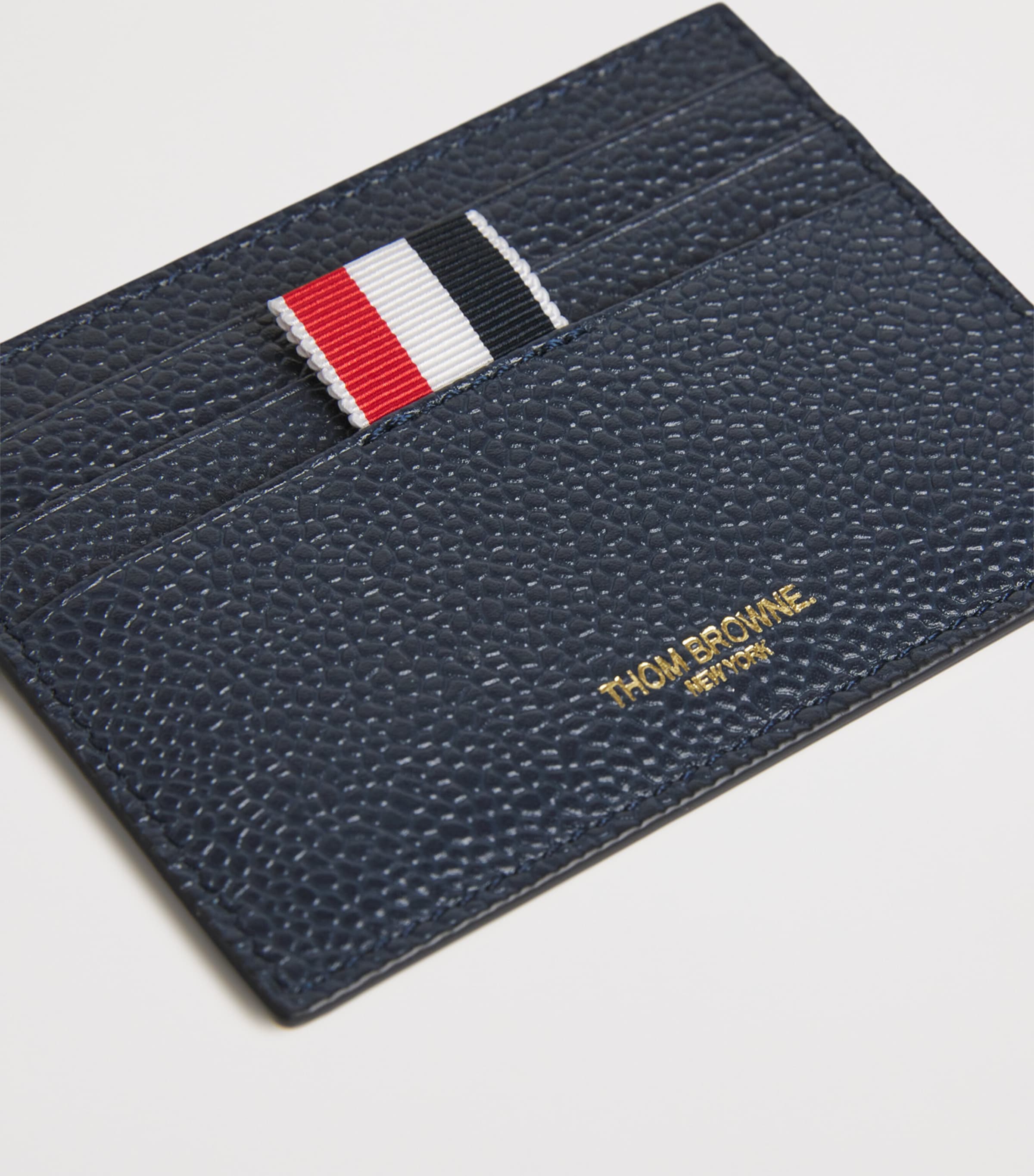 Leather Card Holder NAVY Image 3