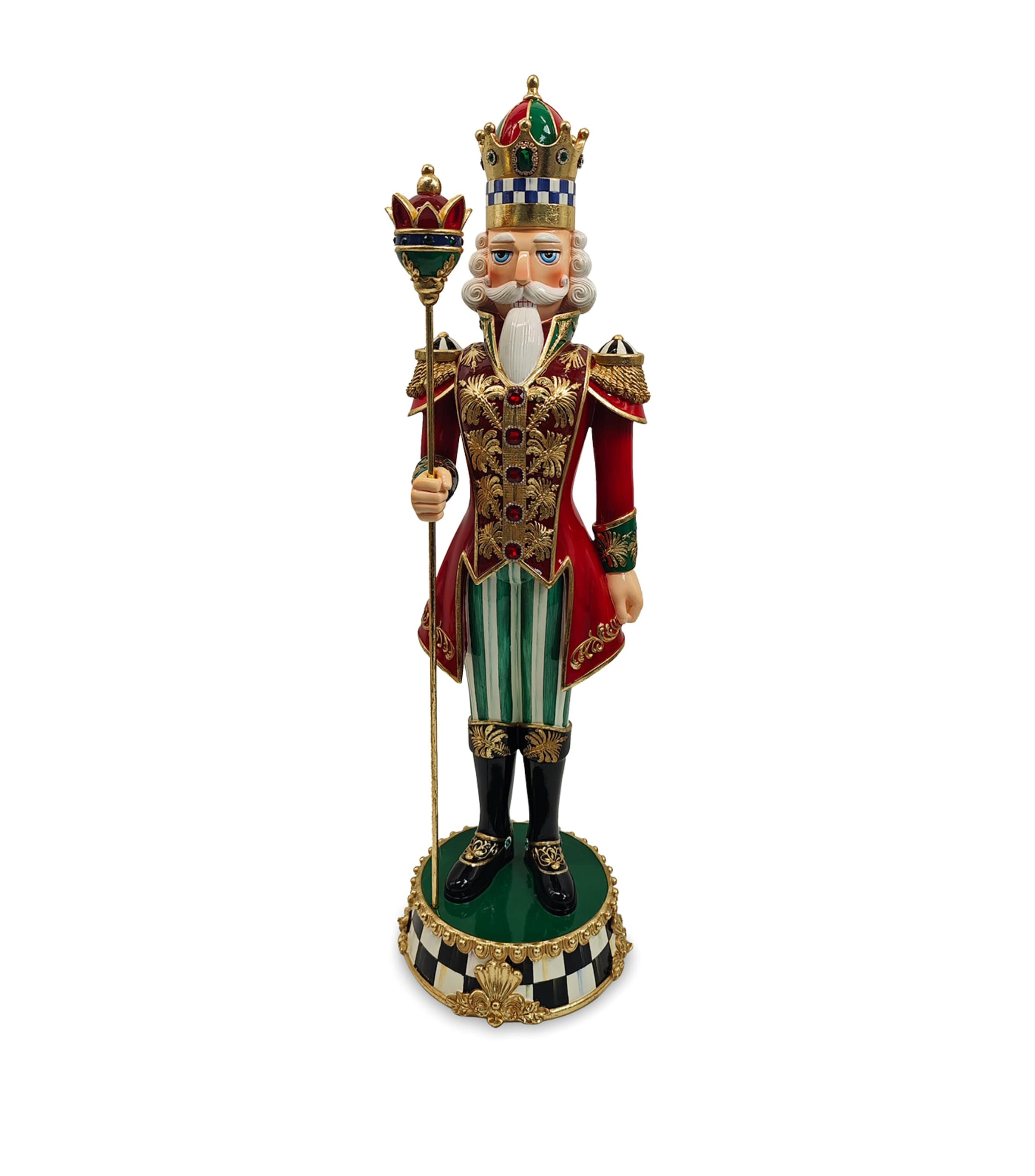 MacKenzie-Childs Timeless Tartan Nutcracker Red Image 1