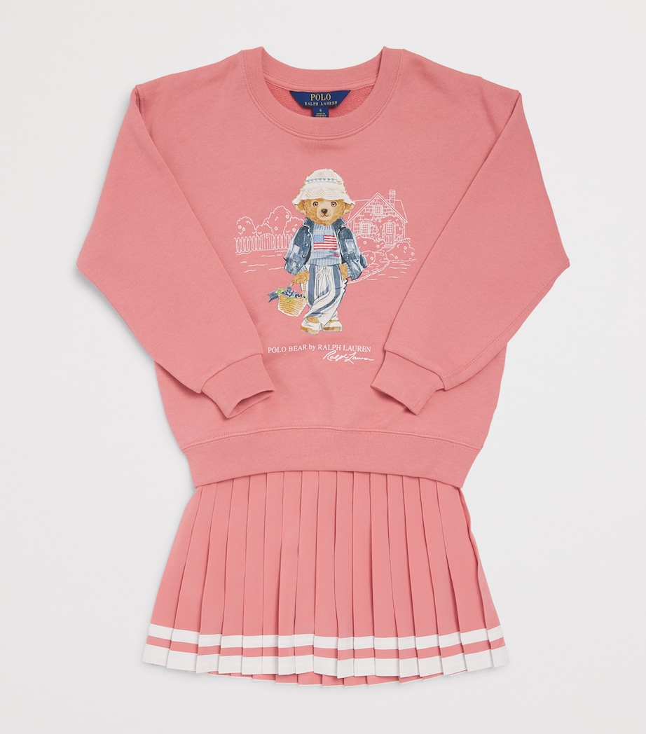 Ralph Lauren Kids Pleated Skort (7-14 Years) Pink Image 3