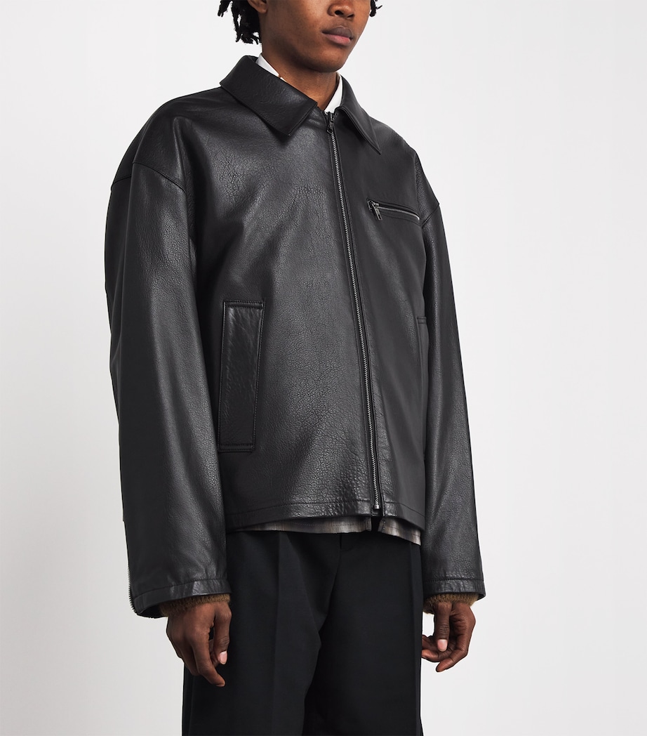 Leather Jacket BLACK Image 3