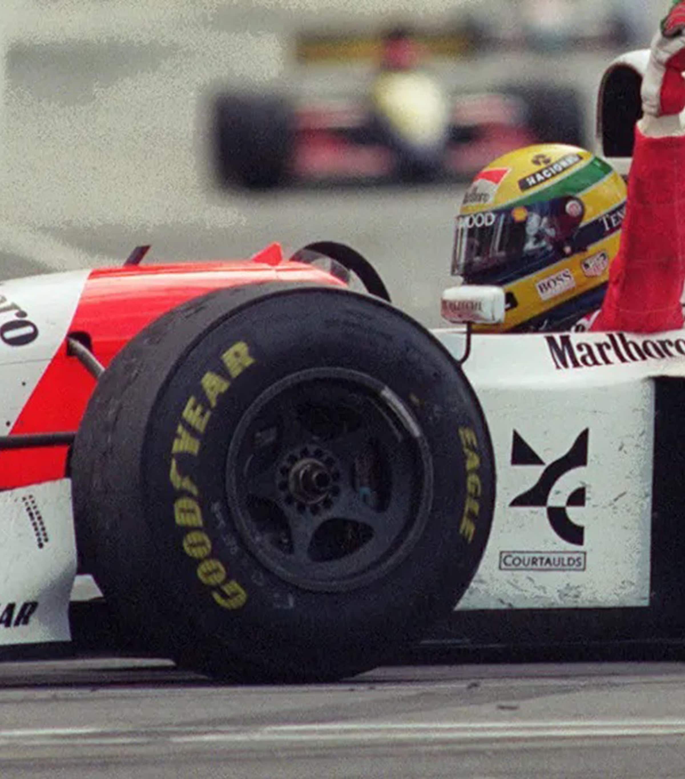 Ayrton Senna Race-Used 1993 Australian Grand Prix Wheelnut Framed Display MULTI Image 5