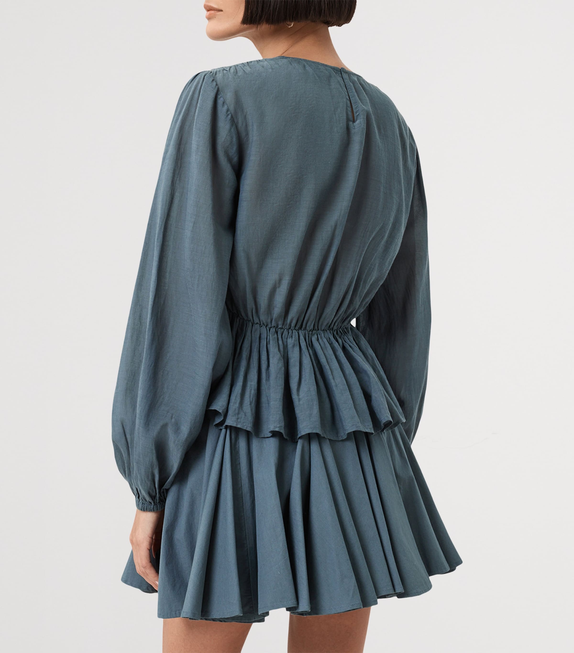 Gathered Melani Blouse DARK SLATE BLUE Image 5