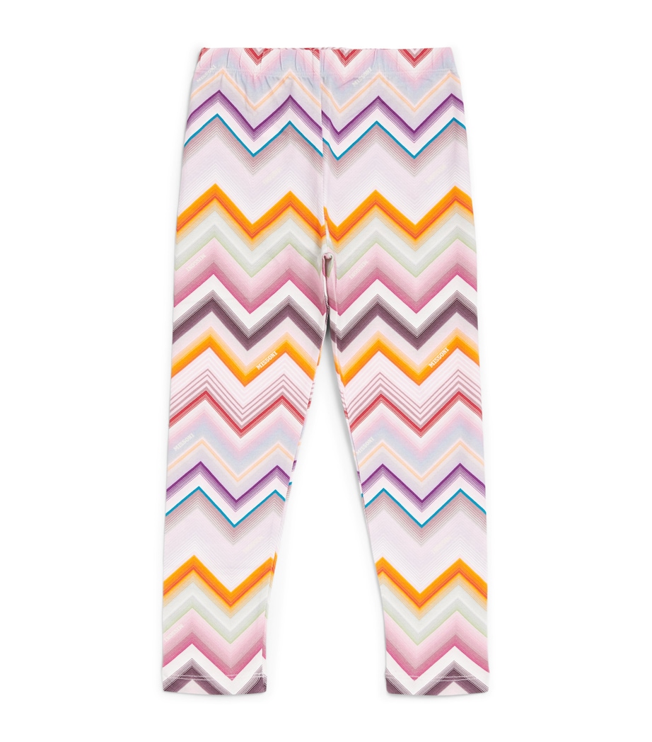 Missoni Kids Zigzag Print Leggings (4-14 Years) Colourful Image 1