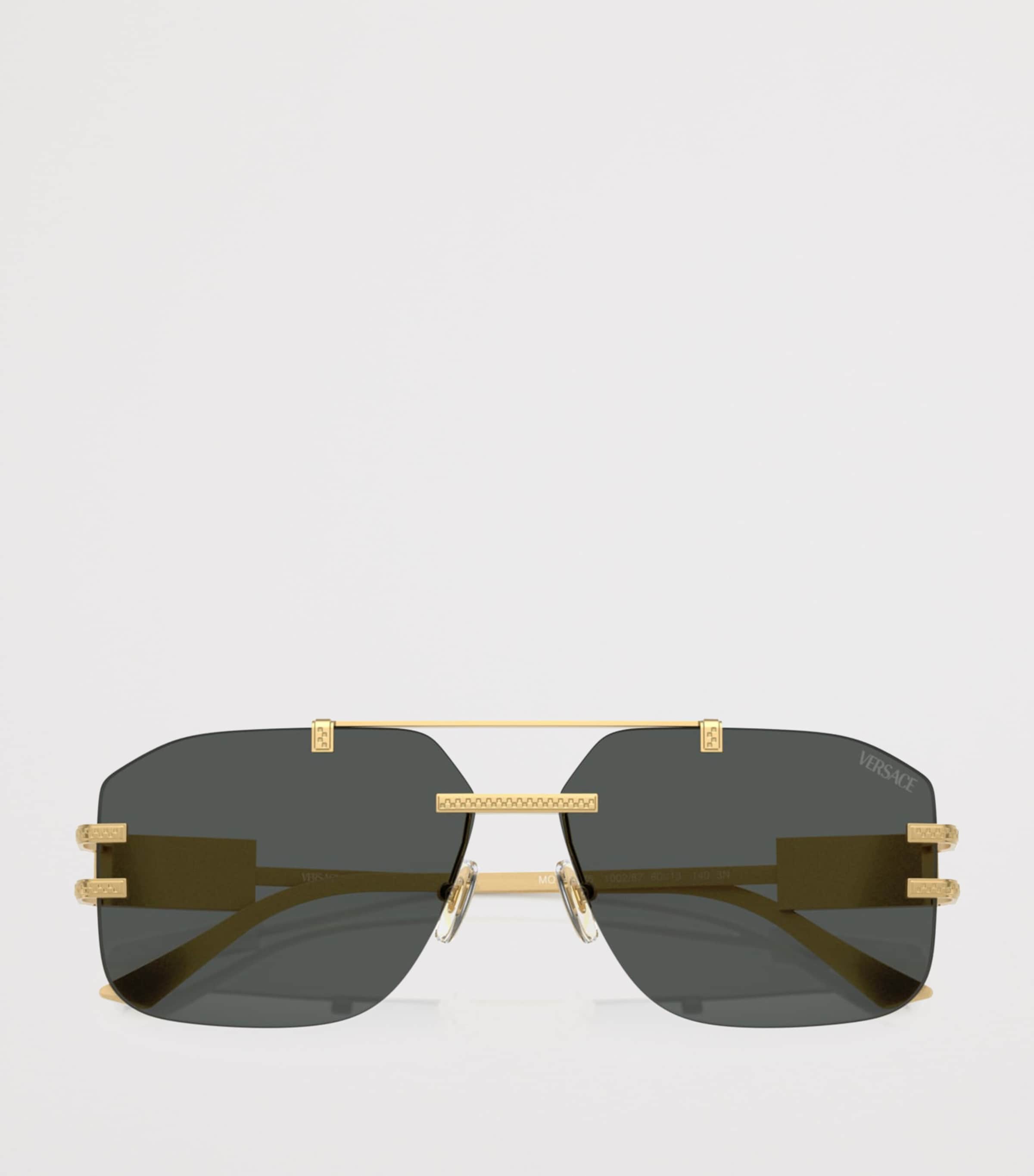 Versace Irregular Square Sunglasses Gold Image 5