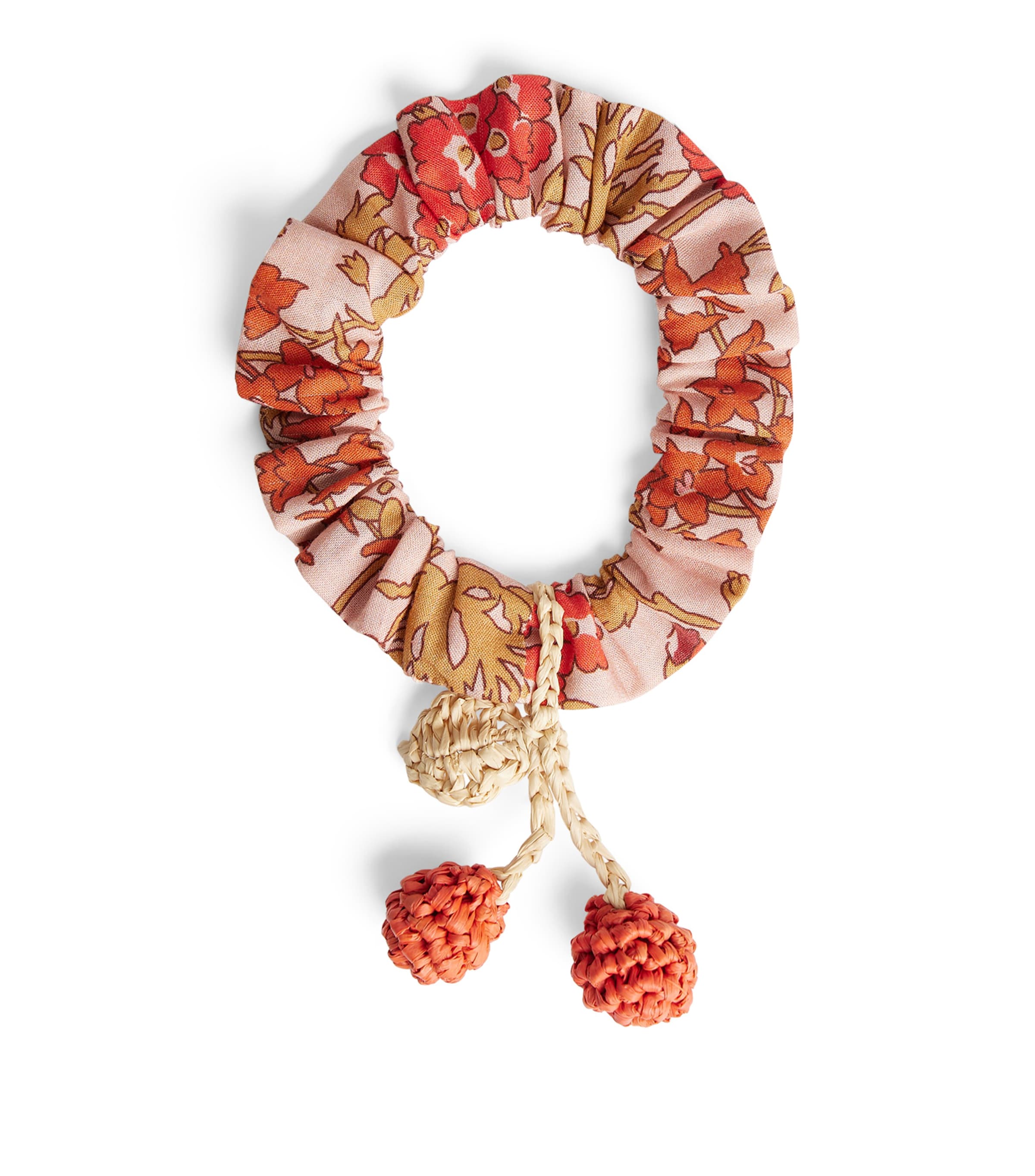 Bonpoint Kids'  Cotton Cherry Hair Tie In Pink
