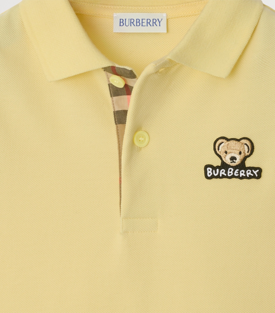 Cotton Polo Shirt (3-12 Years) SHERBET Image 2