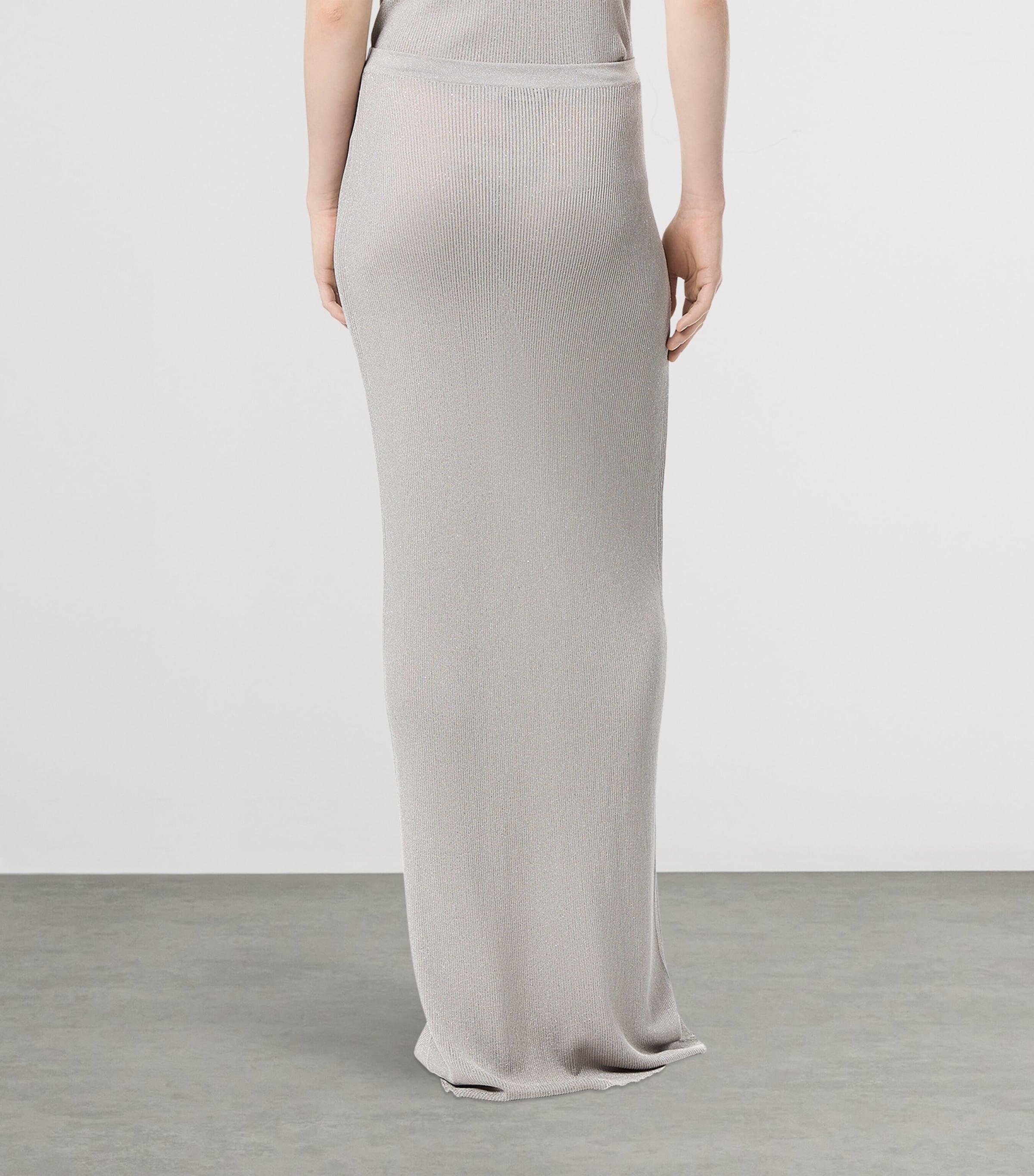 TOM FORD Womens Knitted Micro-Sequin Maxi Skirt Taa Image 4