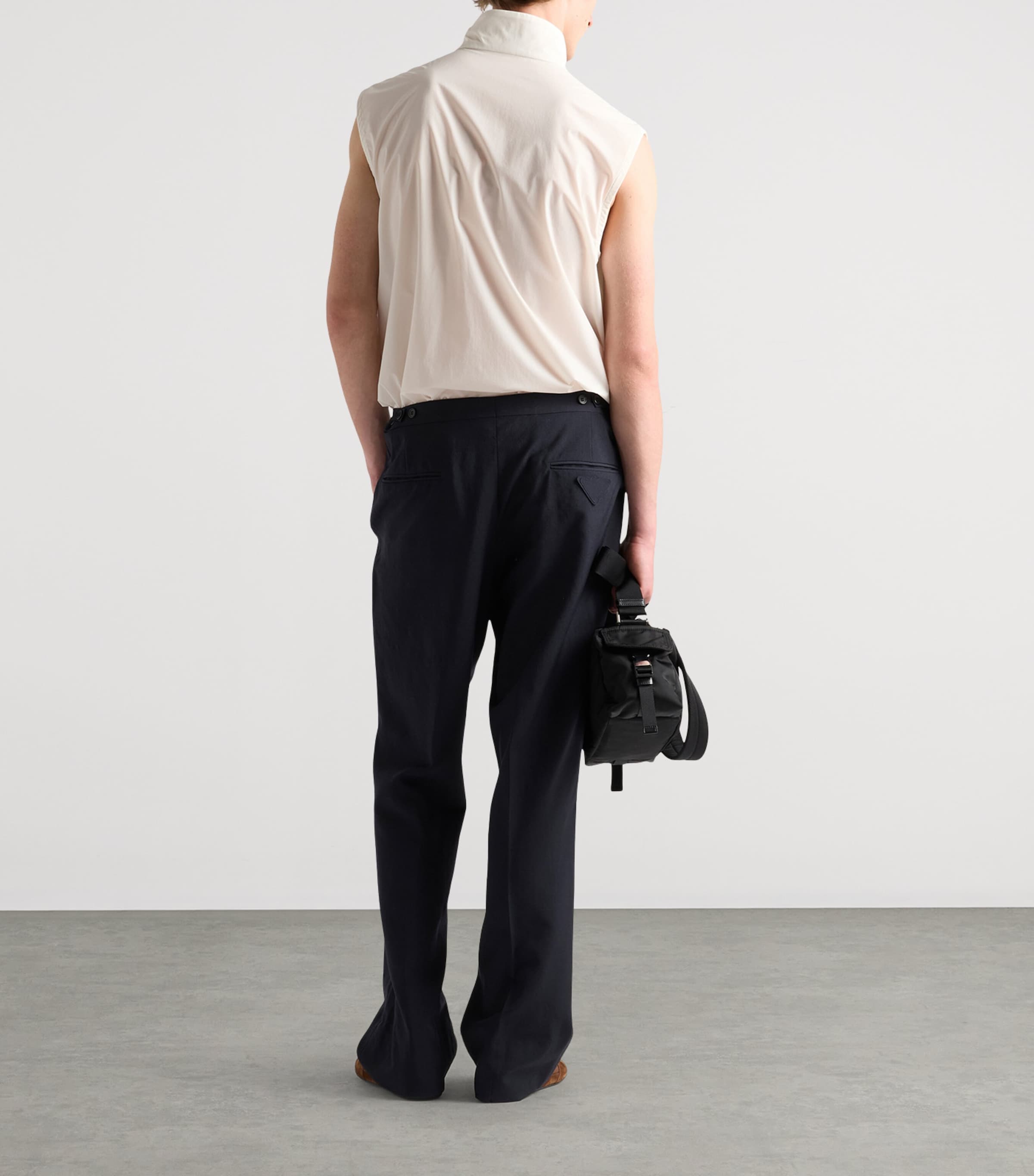 Prada Mens Re-Nylon Gilet Neutral Image 5