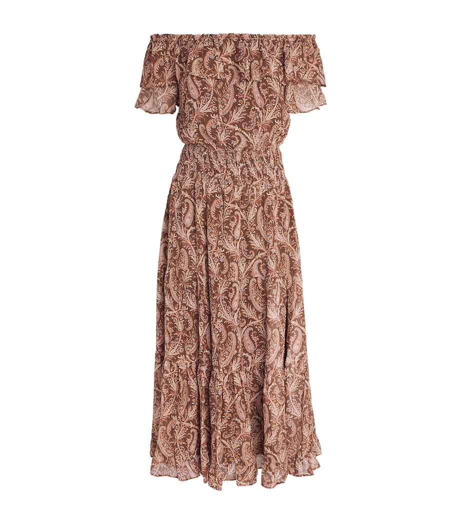 paige brown dress Paige Aries V-neck Mini Dress