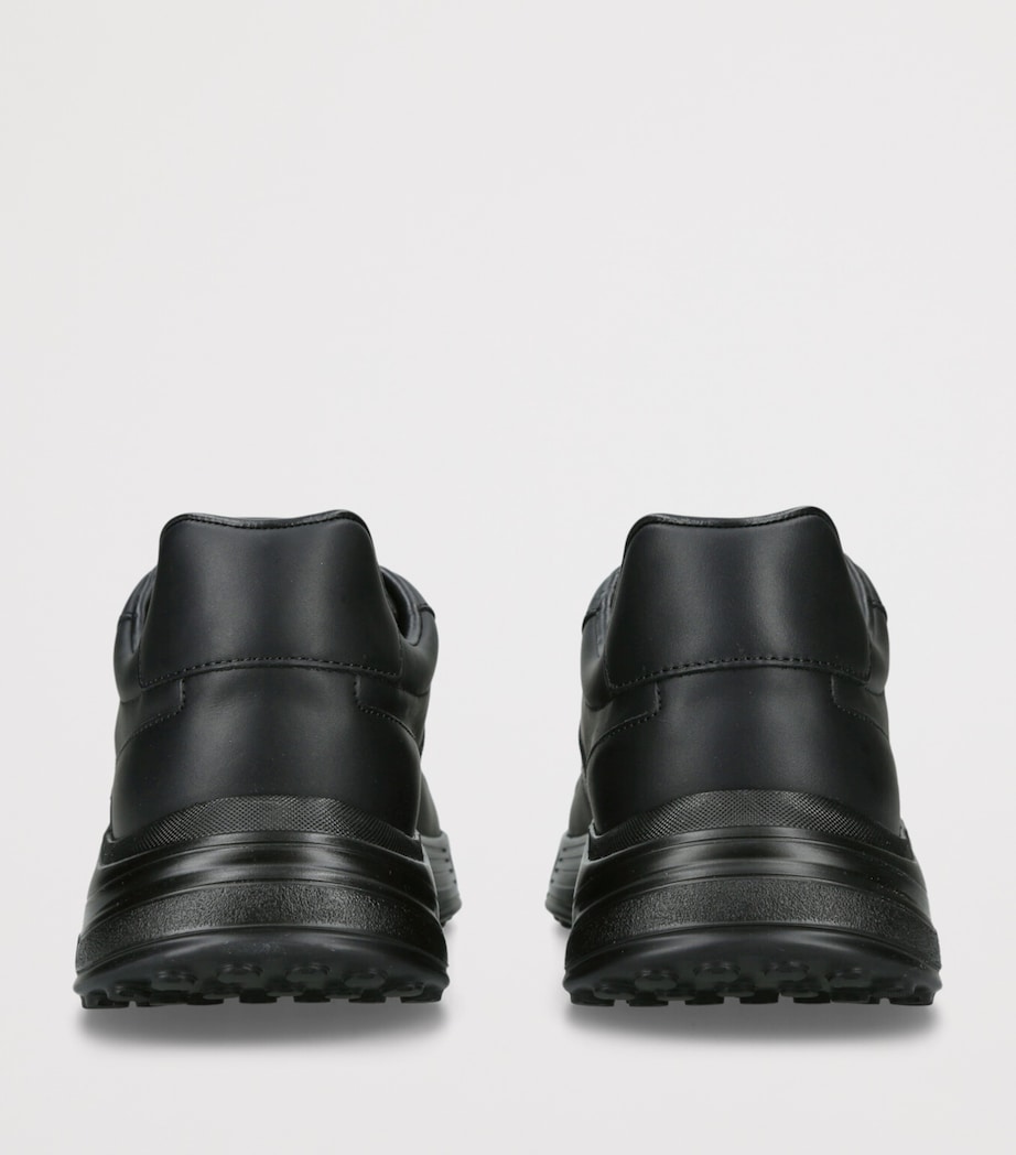 Leather Hyperlight Sneakers BLACK Image 2