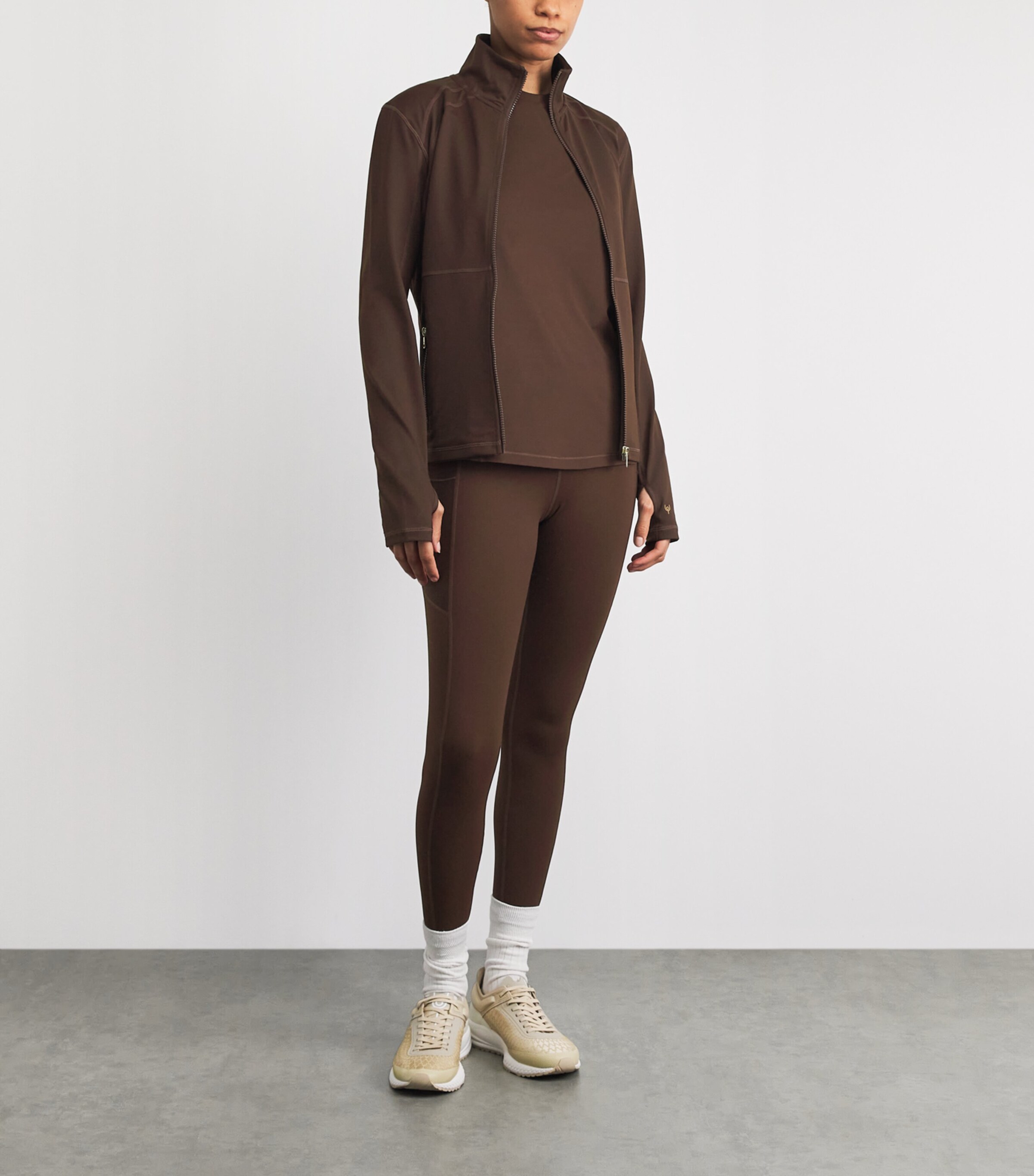 Y.O.U Womens Walton 7/8 Leggings Potting Soil Image 2