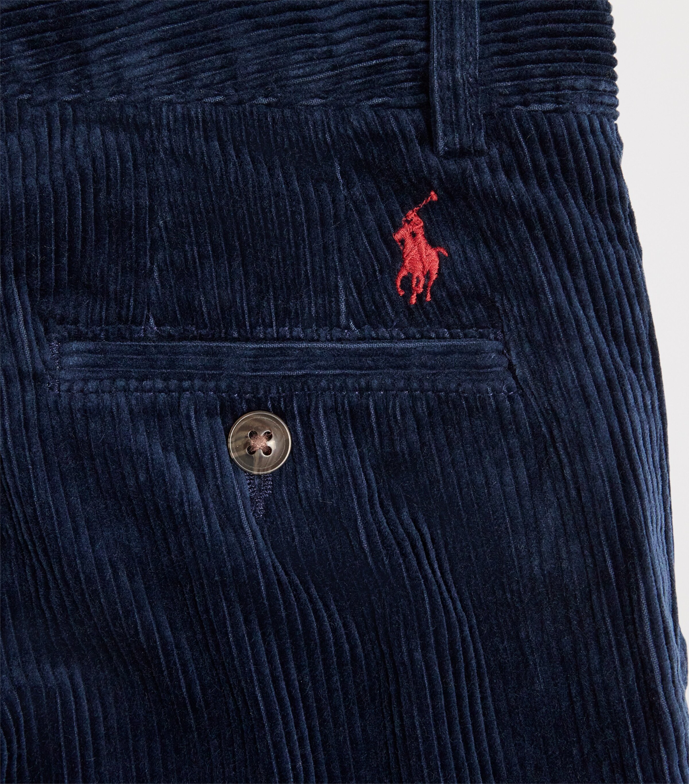 Cotton Corduroy Bedford Straight Trousers (8-16 Years) BLUE Image 3