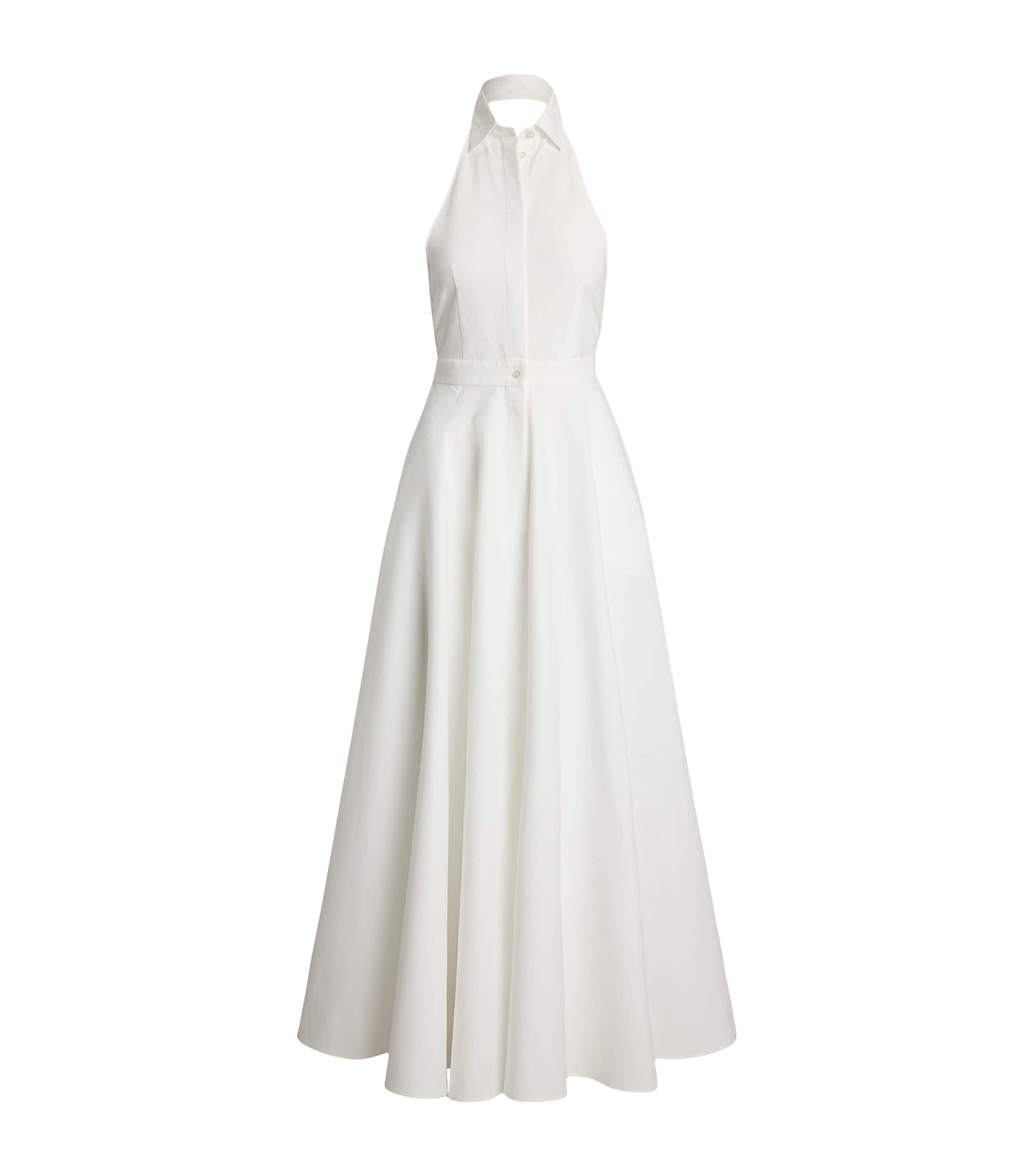 Ralph Lauren Cotton Piqué Eldred Maxi Dress